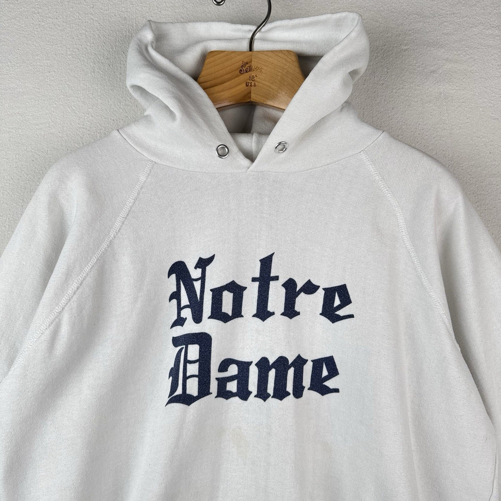80’s Vintage Champion Notre Dame University Graphic Pullover Hoodie Men’s XL USA