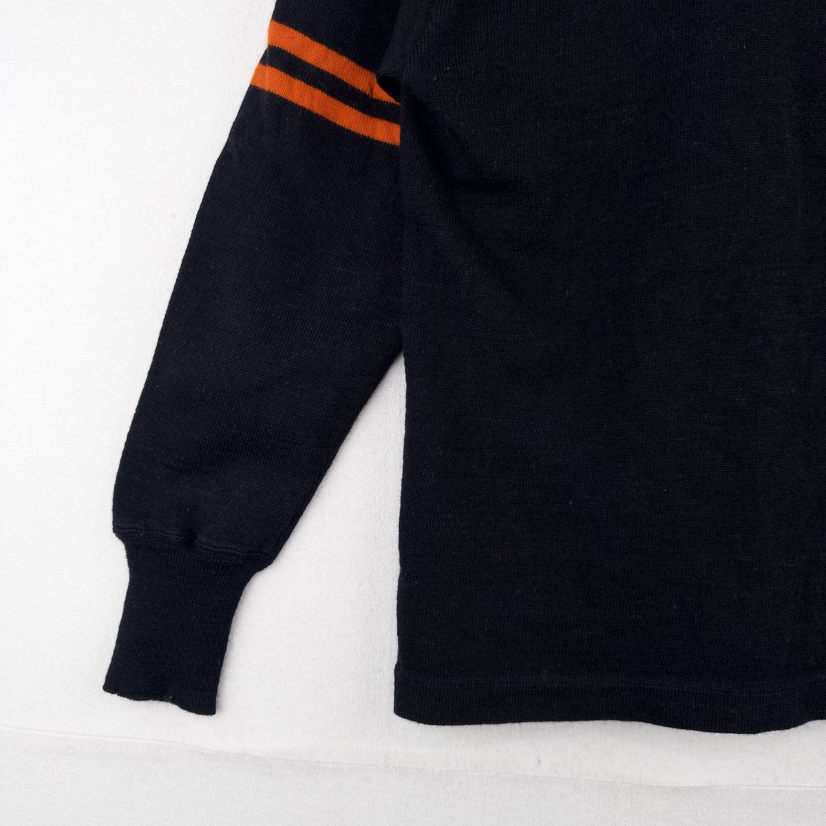 40’s Vtg Murray’s Knit Varsity Cardigan 32” XS / Youth M Black Orange Princeton