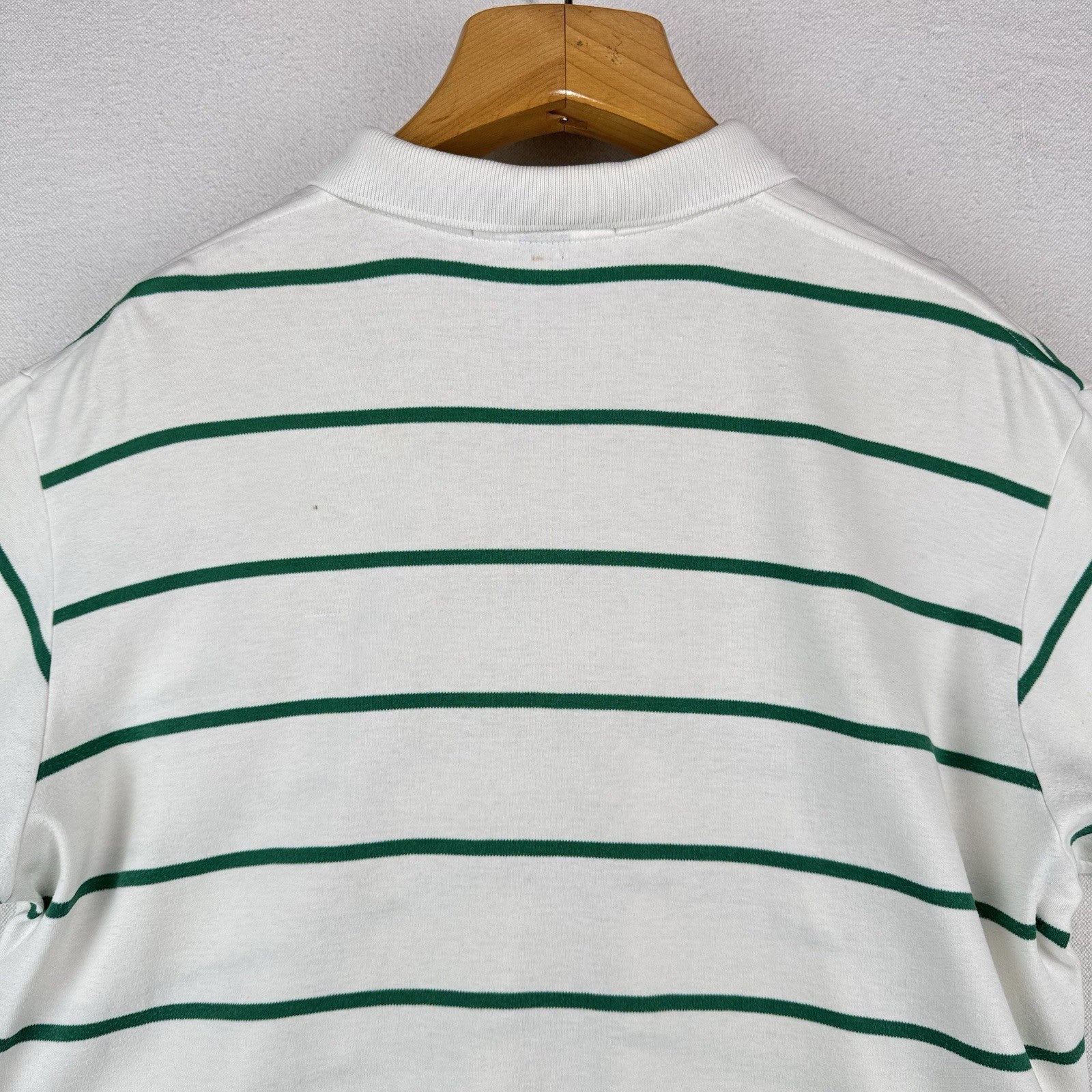 Vintage Polo Ralph Lauren Men’s Large Masters Golf Green White Stripe Shirt