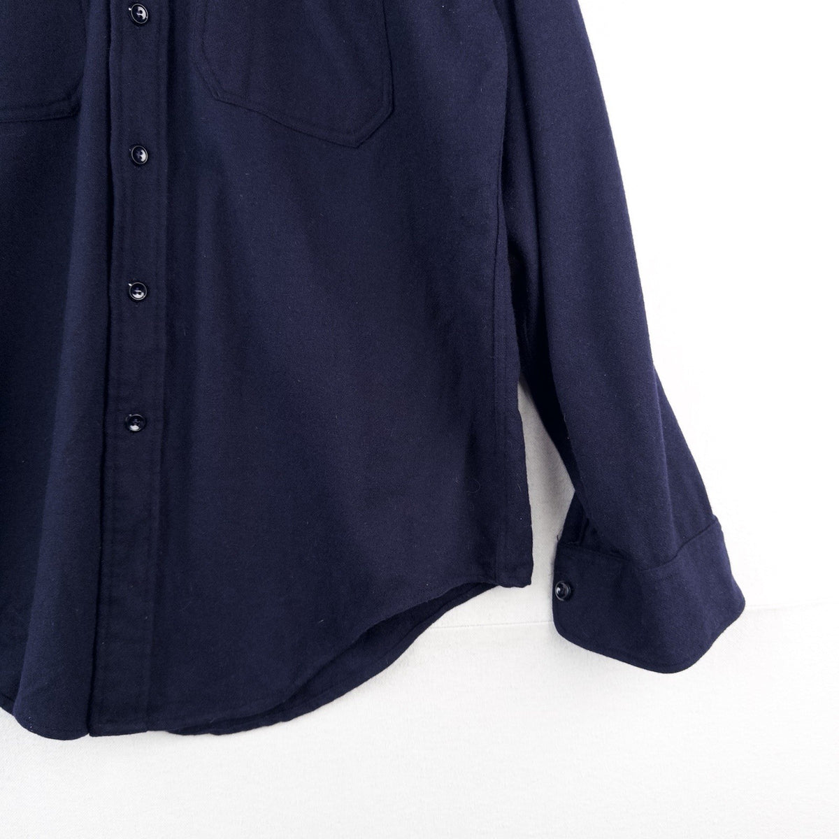 50’s Vintage Military Wool Navy Blue Shirt Elbeco Regulation Men’s 15.5 Large