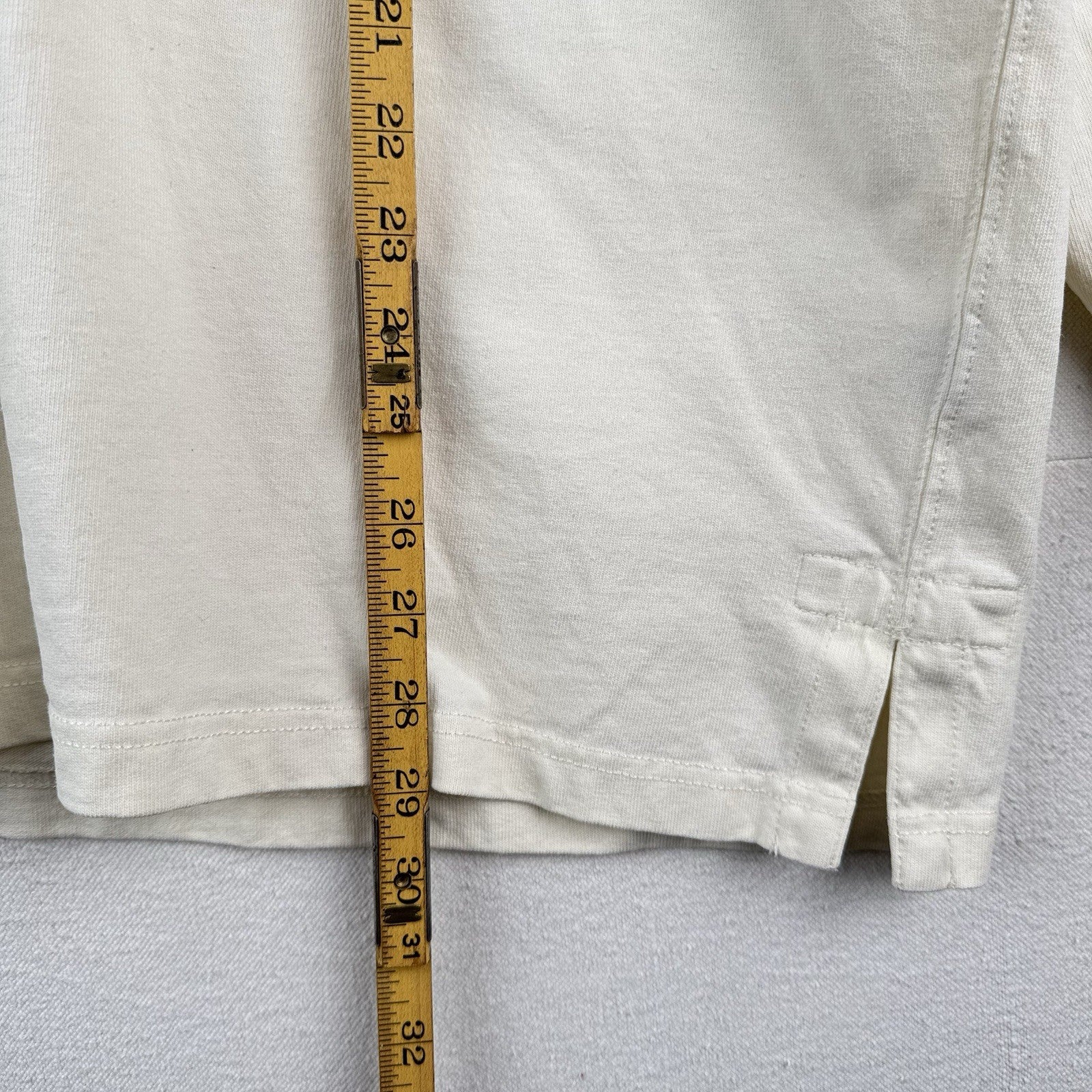 90s Vtg Polo Ralph Lauren Rugby Shirt 2XB Padded Shoulders/Elbows White *Read