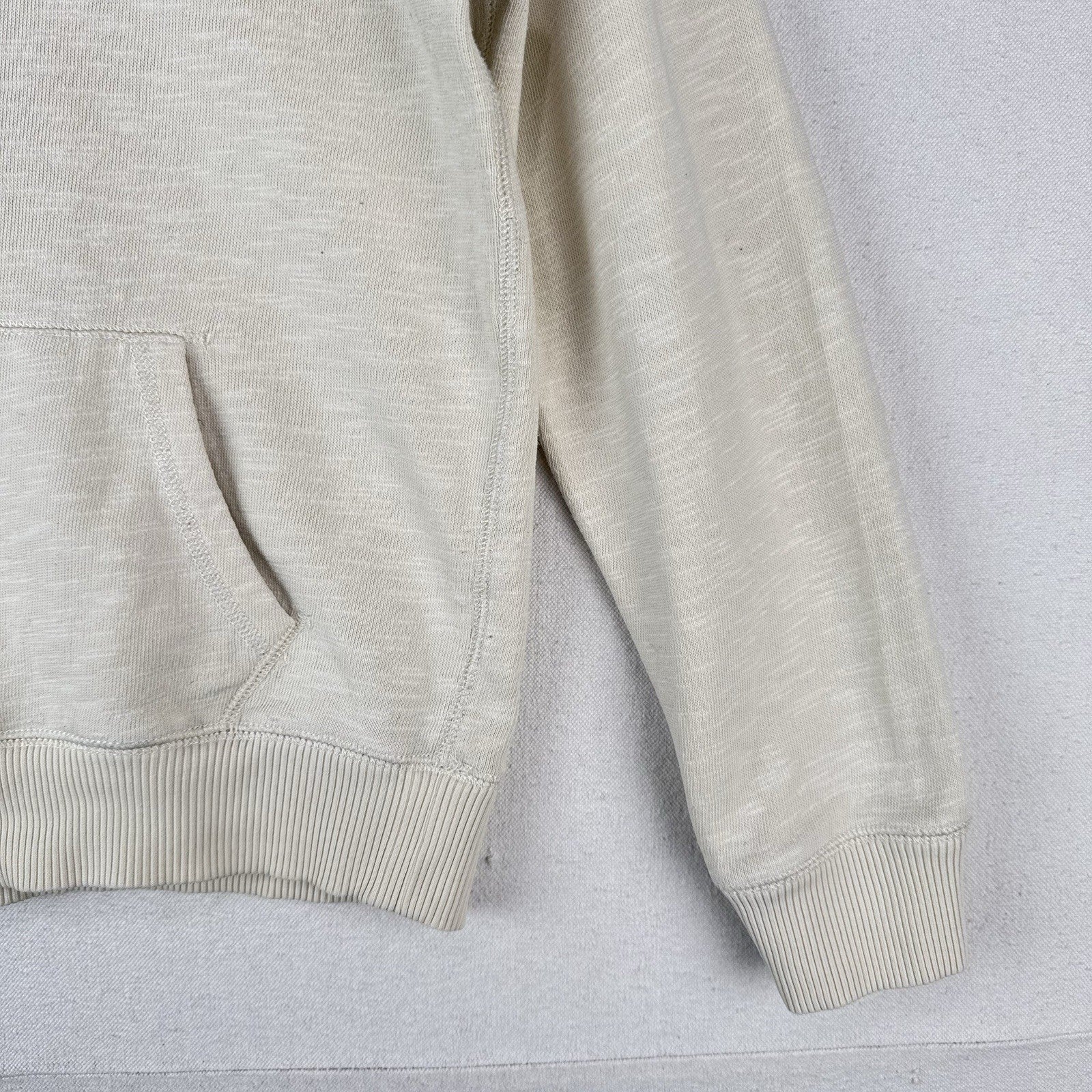 Polo Ralph Lauren Boy’s Large 14/16 Spell Out Crew Cream Sweatshirt Pocket *Read