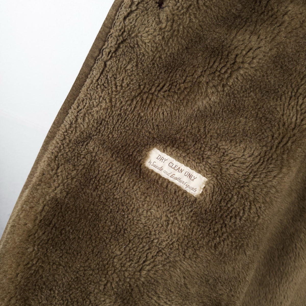 60’s Vtg Lakeland Suede Shearling Rancher Jacket Sherpa Collar Men’s 40 Long USA