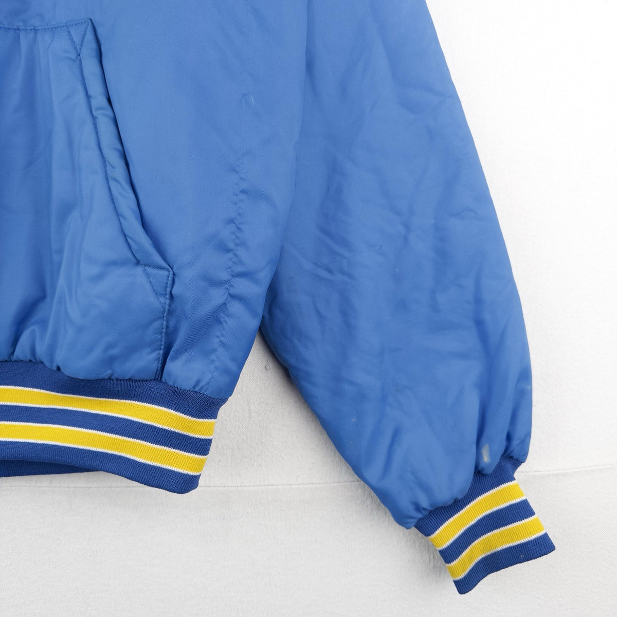 80’s Vtg Holloway Quarterzip Pullover Jacket Mens M Blue Our Lady Sorrows Saints