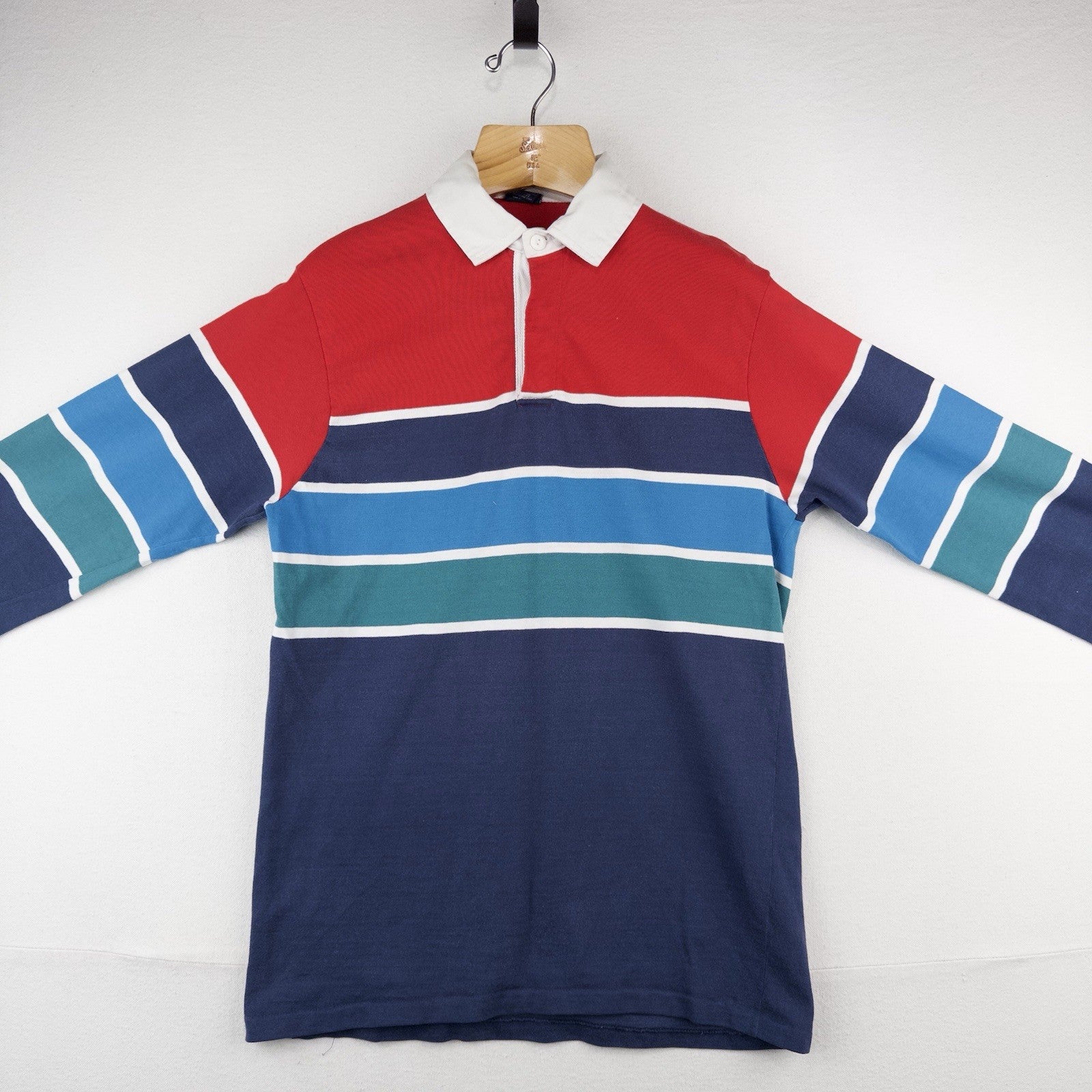 80’s Vtg Gant Rugger Rugby Shirt Men’s Medium Cotton Long Sleeve Polo USA