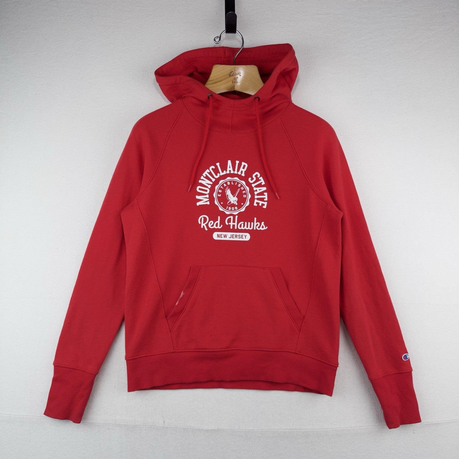 Champion Montclair State Hoodie Men’s  S College Red Hawks New Jersey