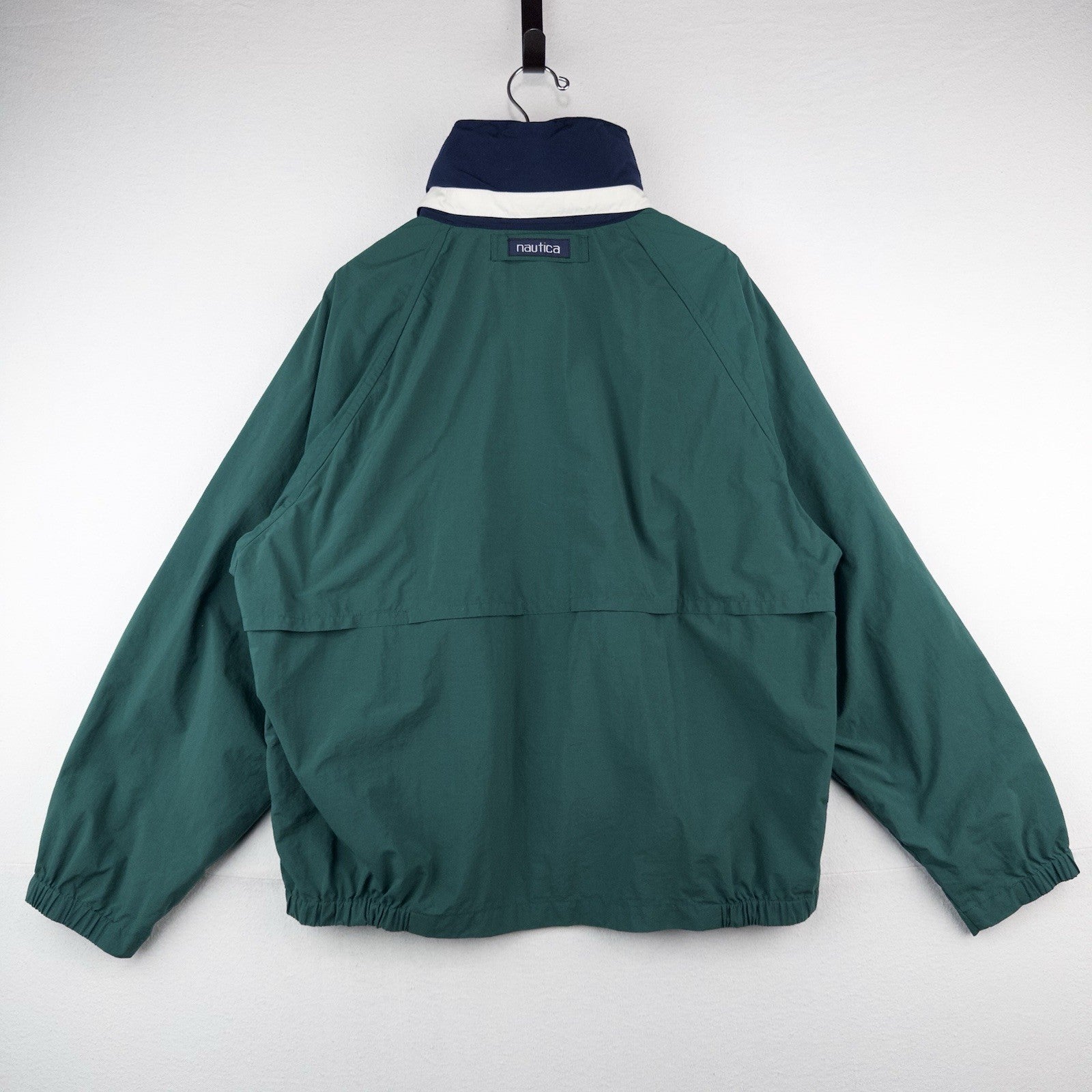 90’s Vtg Nautica Men’s 2 Piece Windbreaker TrackSuit Lined Blue Jacket L/Pants M