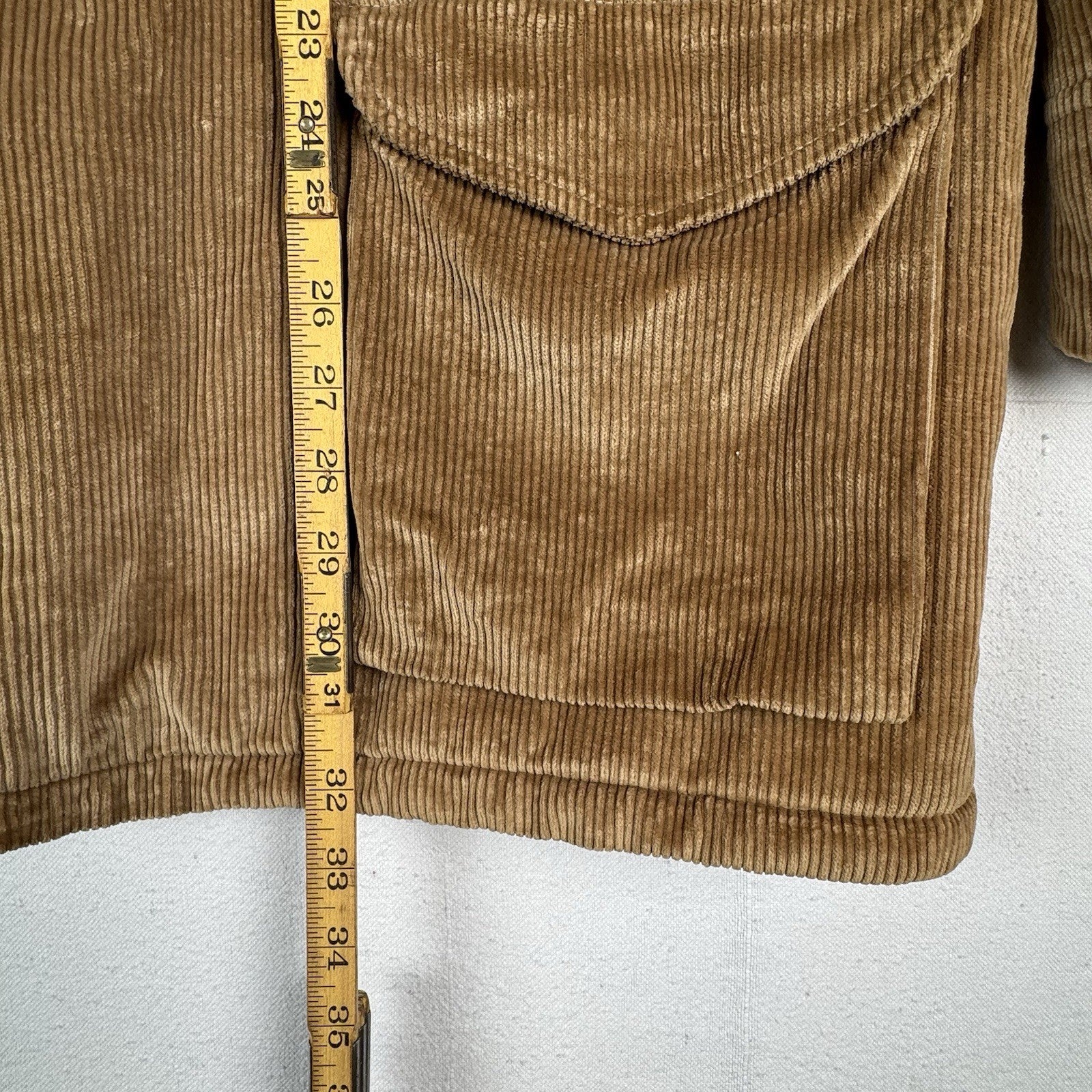 60s Marshall Co Gamemaster Mens XL Pearl Snap Corduroy Field Barn Chore Coat USA