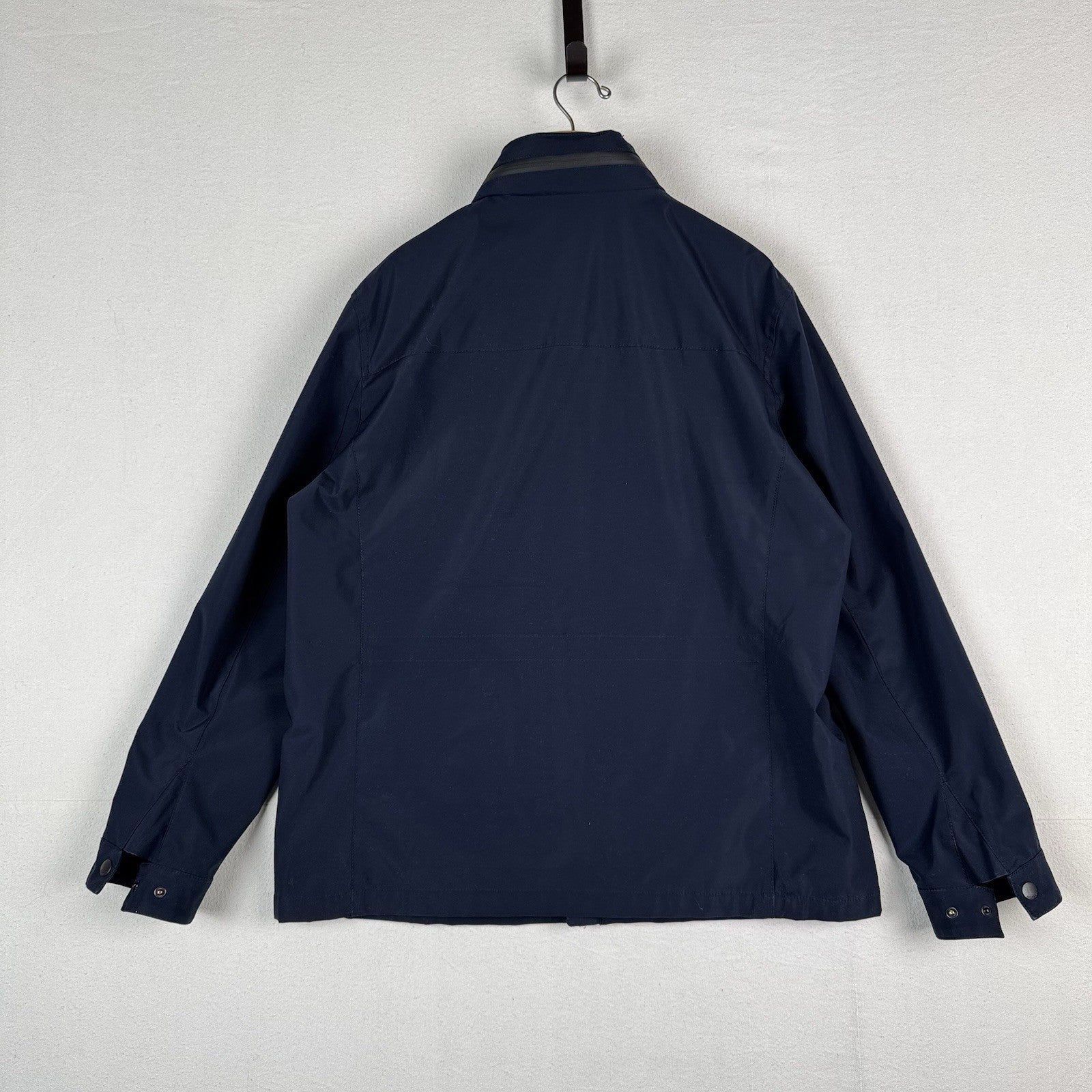 Tommy Hilfiger Men's XL Lightweight Jacket Water & Wind Resistant Blue w/Hood