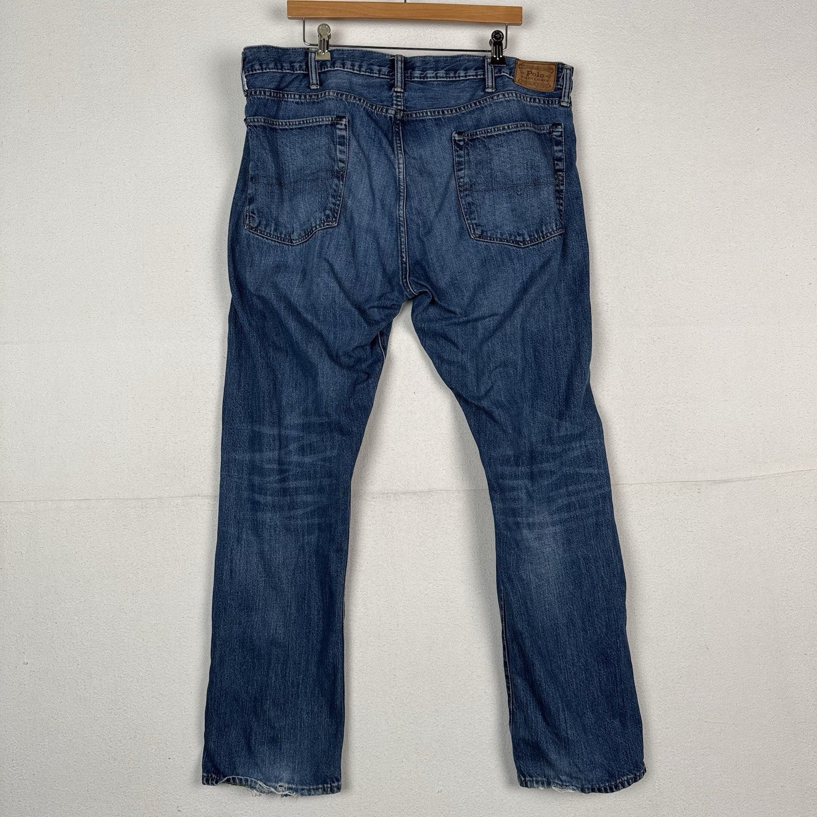 Polo Ralph Lauren Varick Jeans Mens 40x32 Blue Denim Slim Straight Leg Pants