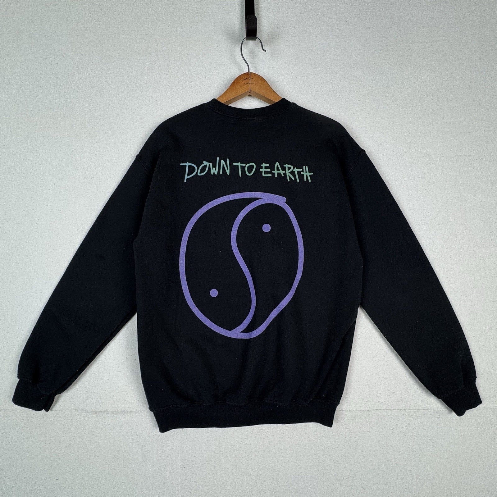 Travis Scott Astroworld 2018 Put On A Happy Face Black Pullover Sweatshirt Sz M