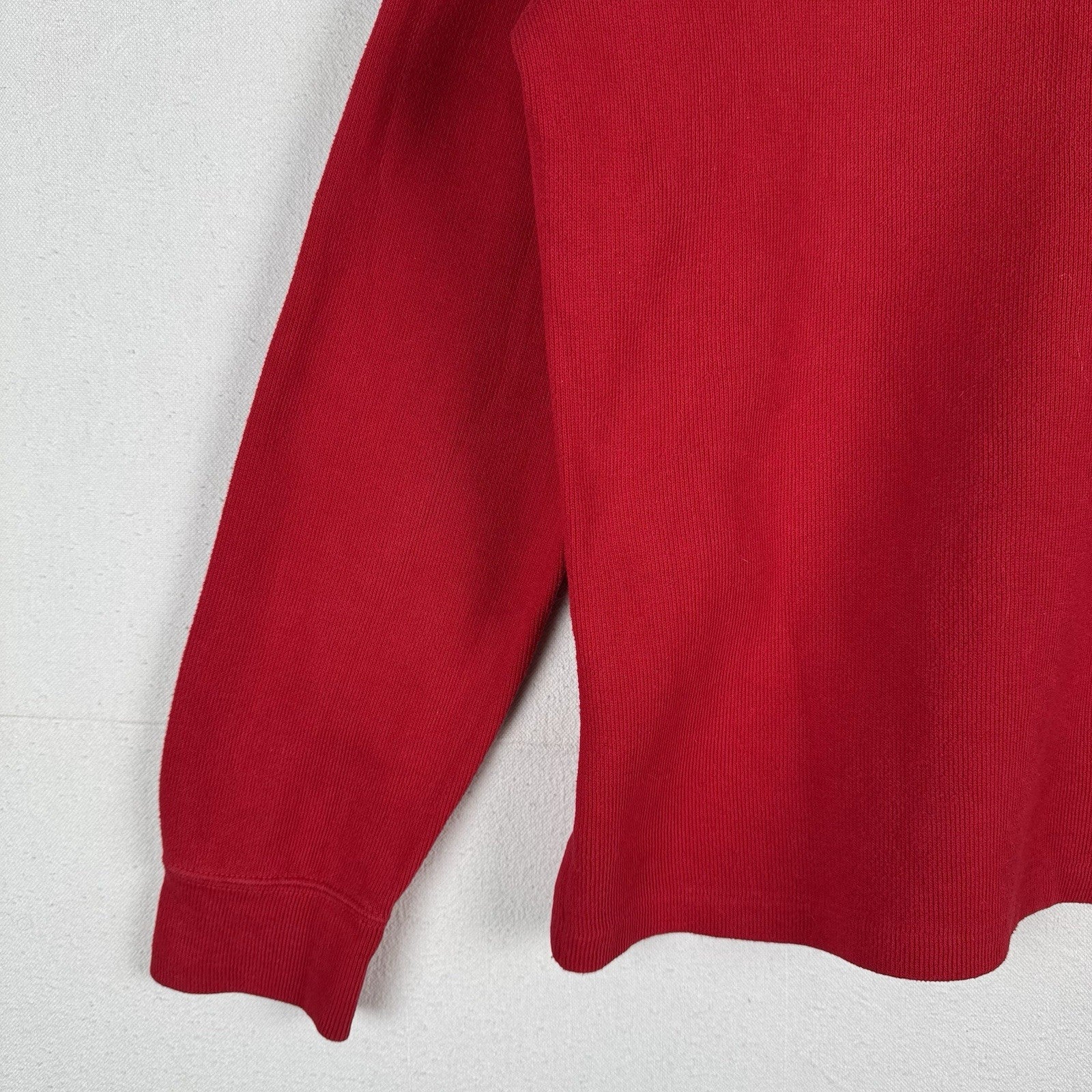 80’s Vintage Polo Ralph Lauren Quarter 1/4 Zip Pullover Sweater Mens XL Red