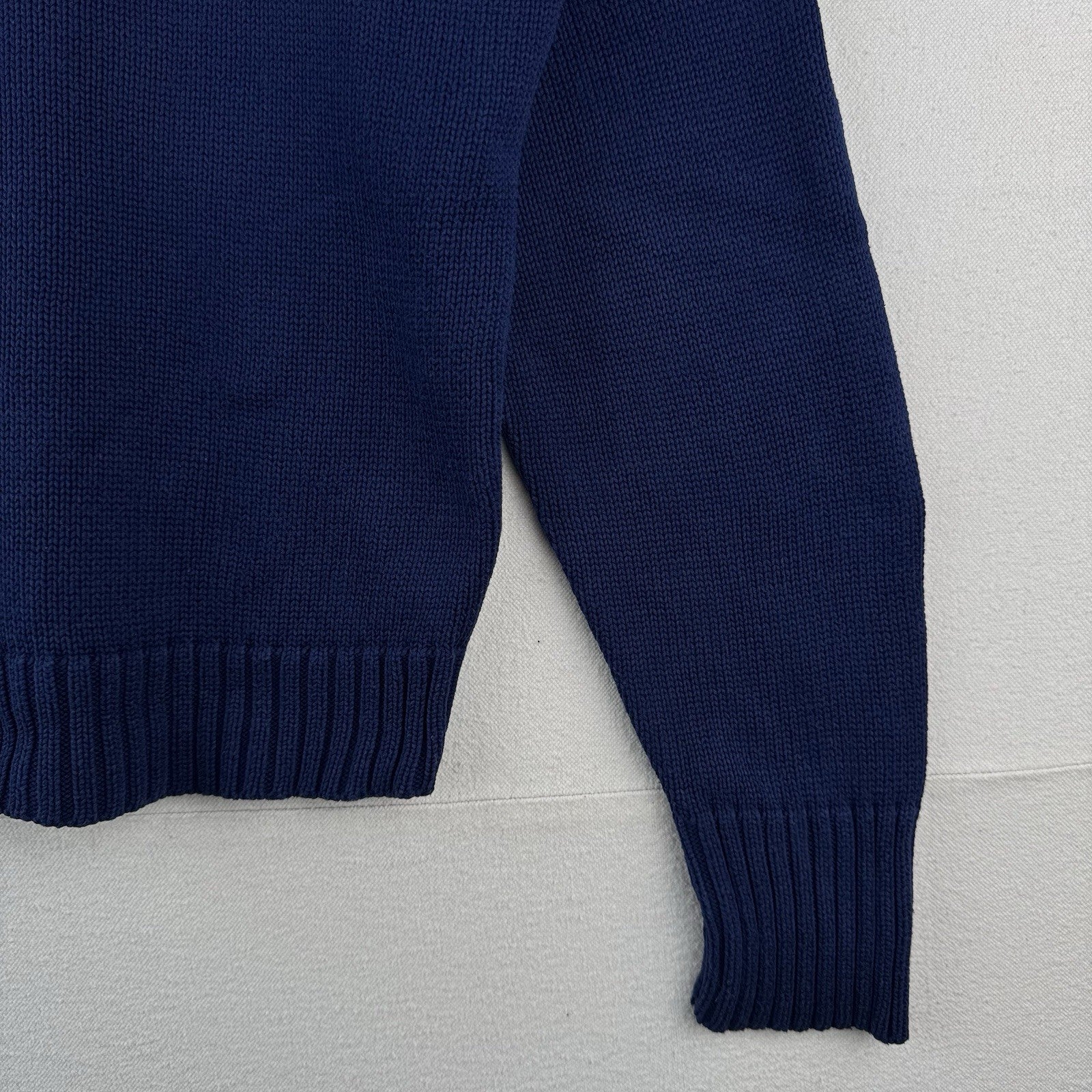 90's Vintage Polo Ralph Lauren Royal Blue Sweater Men's L Knit Crewneck