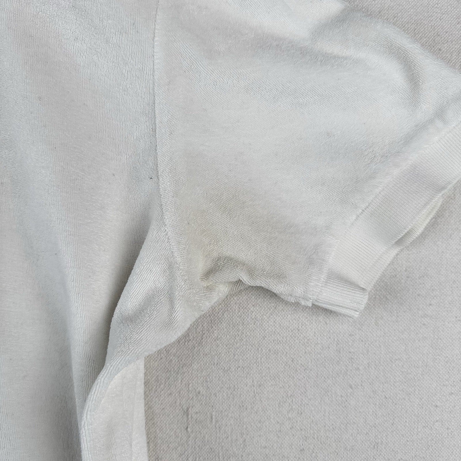 90’s Vtg Polo Ralph Lauren Terry Cloth Shirt Mens L White Pool Resort Cabana