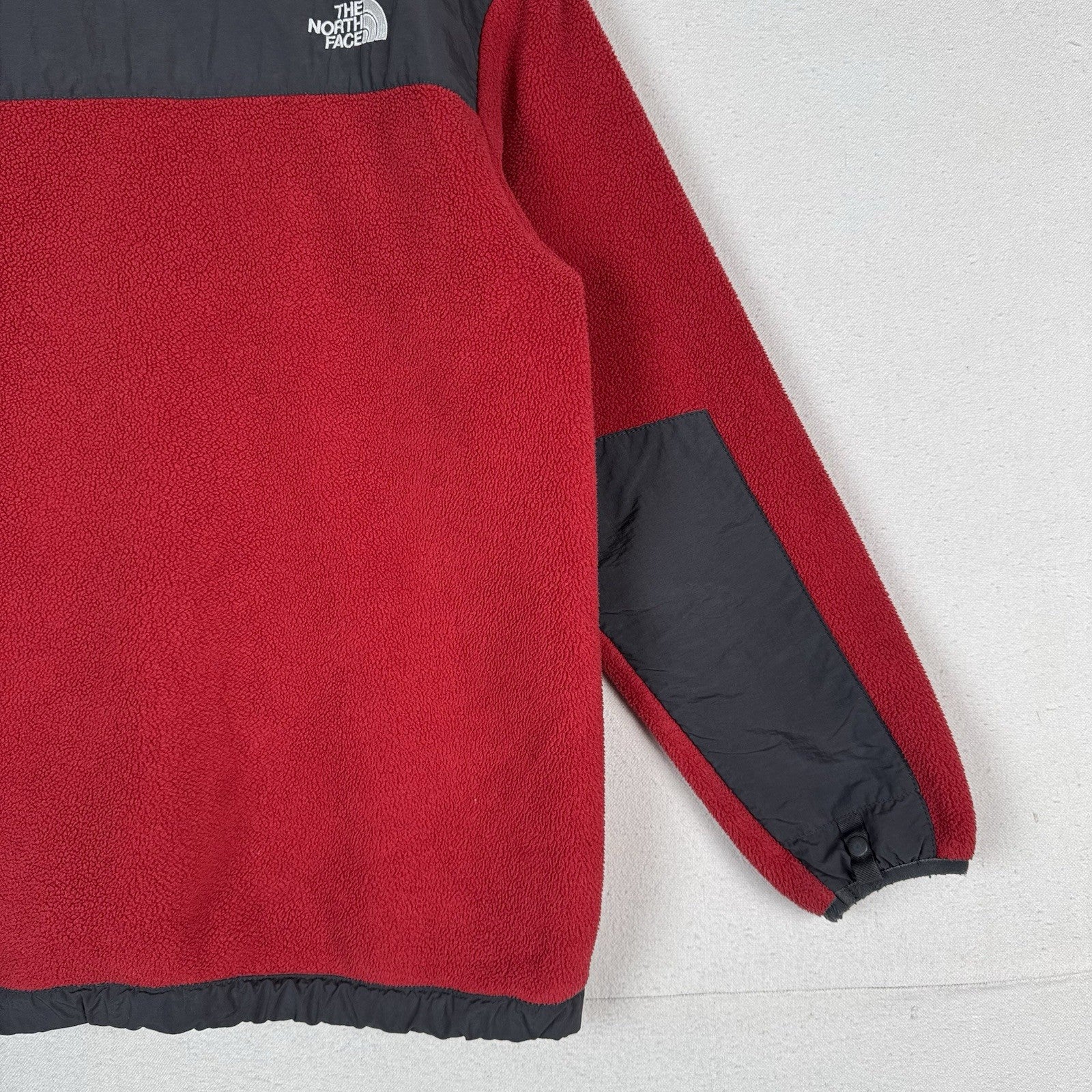 The North Face Fleece Denali Full Zip Youth Jacket Red/Grey Size Youth XL XLarge
