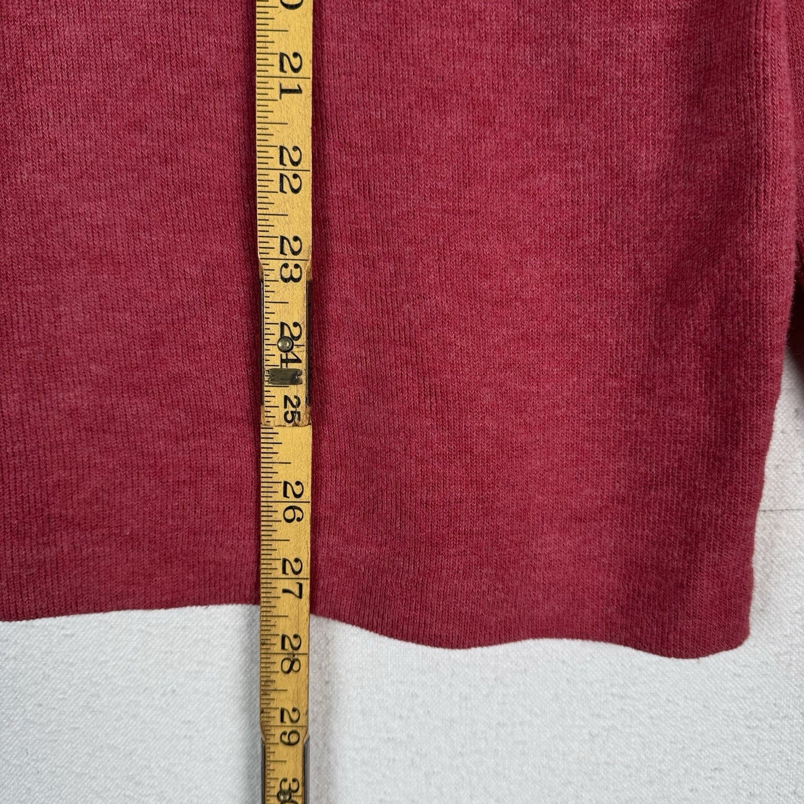 Polo Ralph Lauren Sweater 1/4 Zip Mens Medium Red Pullover Soft Touch