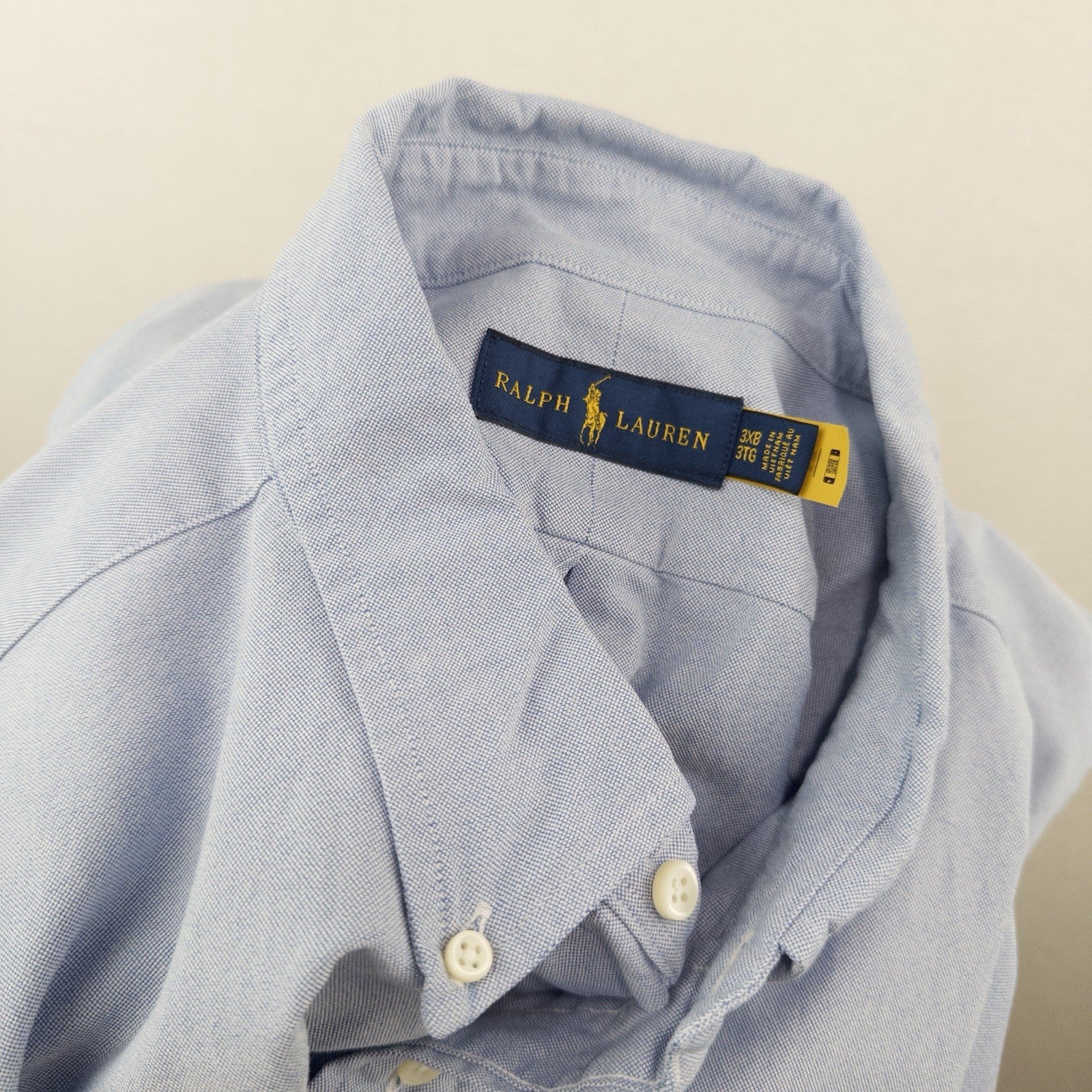 Ralph Lauren Oxford Shirt Mens Size 3XB Big Button Down Blue Long Sleeve Classic