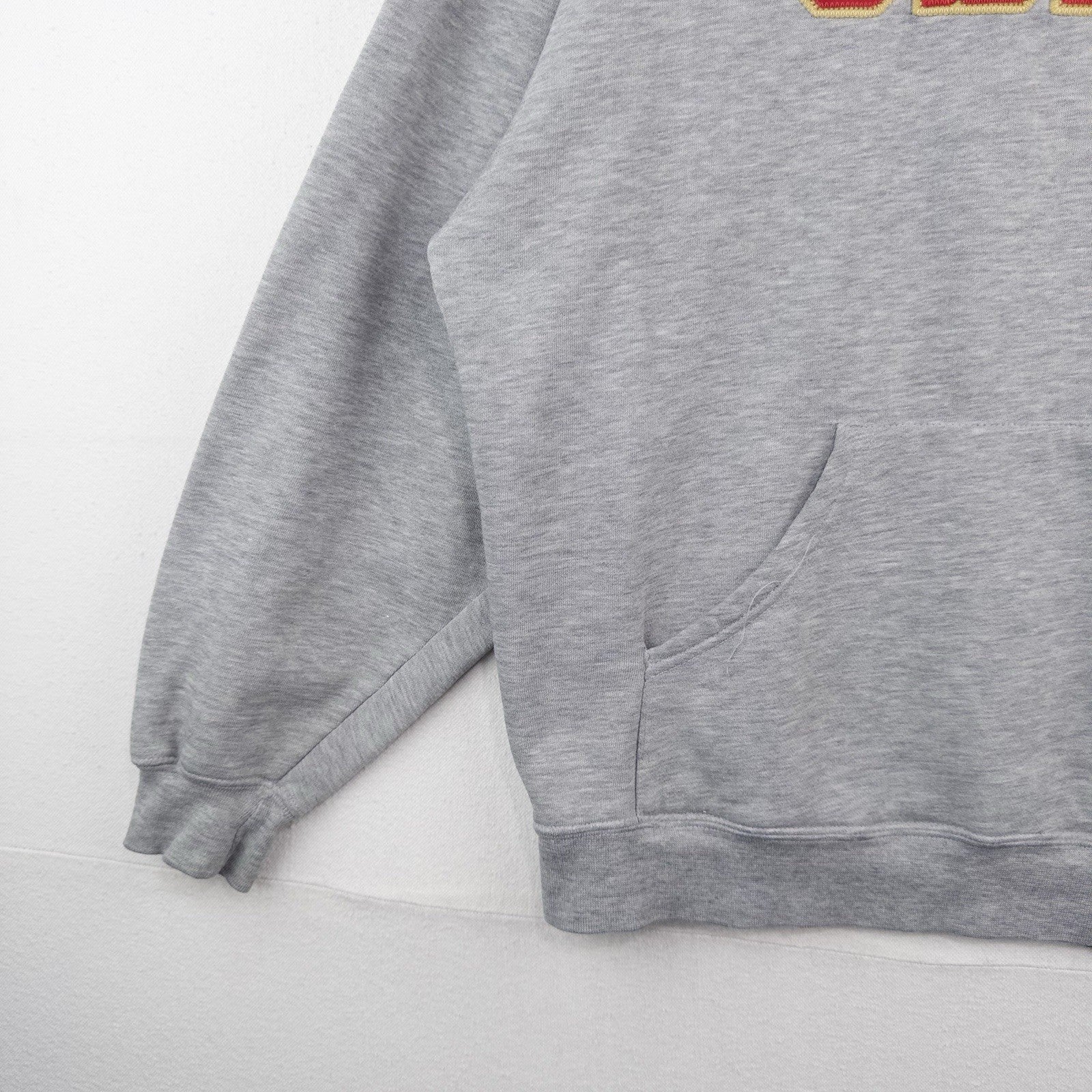 90’s Vtg Jansport USMC Men’s M Gray Hoodie Red Gold Letters *Read
