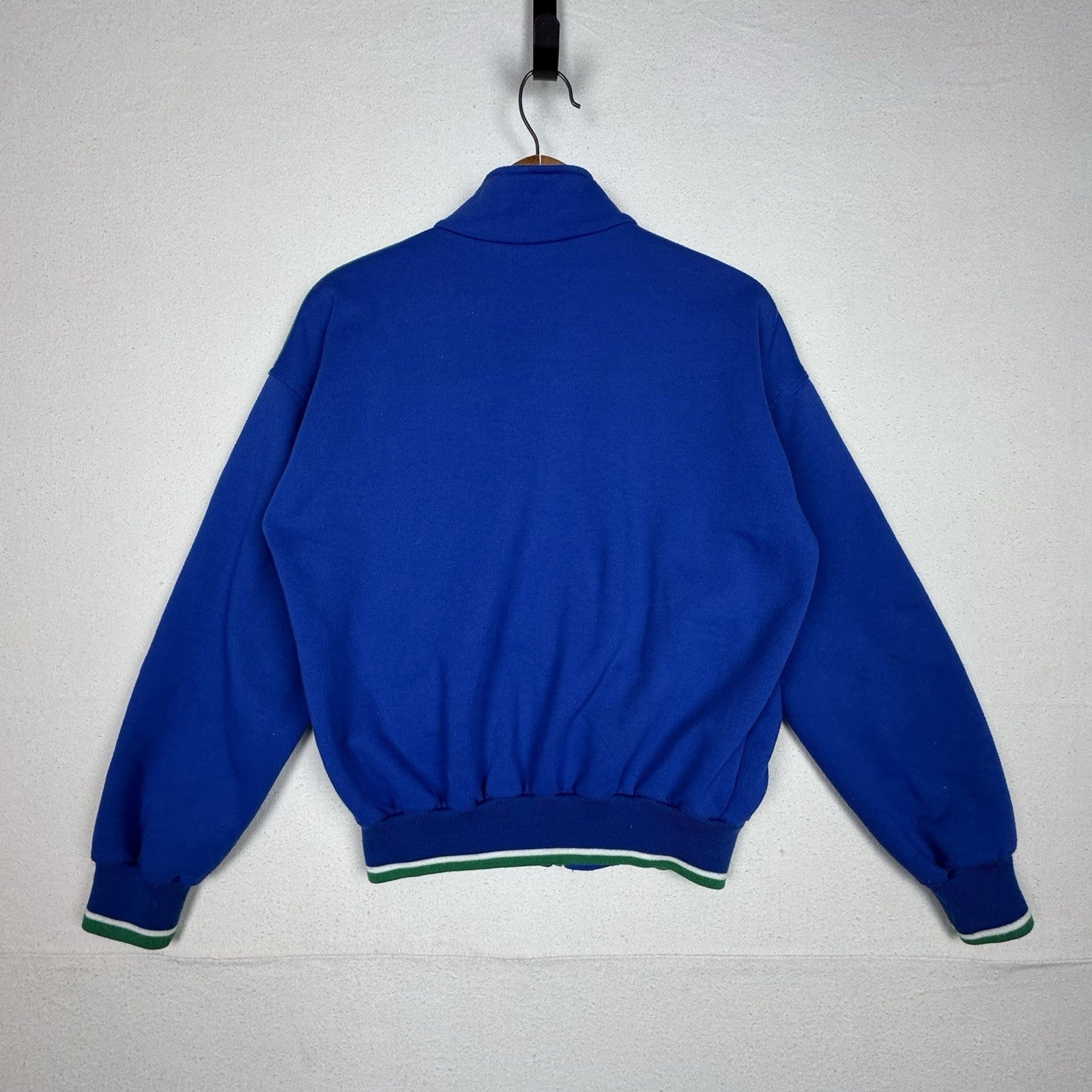 VTG Pony Track Jacket Men Small Retro Stripe Colorblock  Sweatshirt Full Zip Y2K