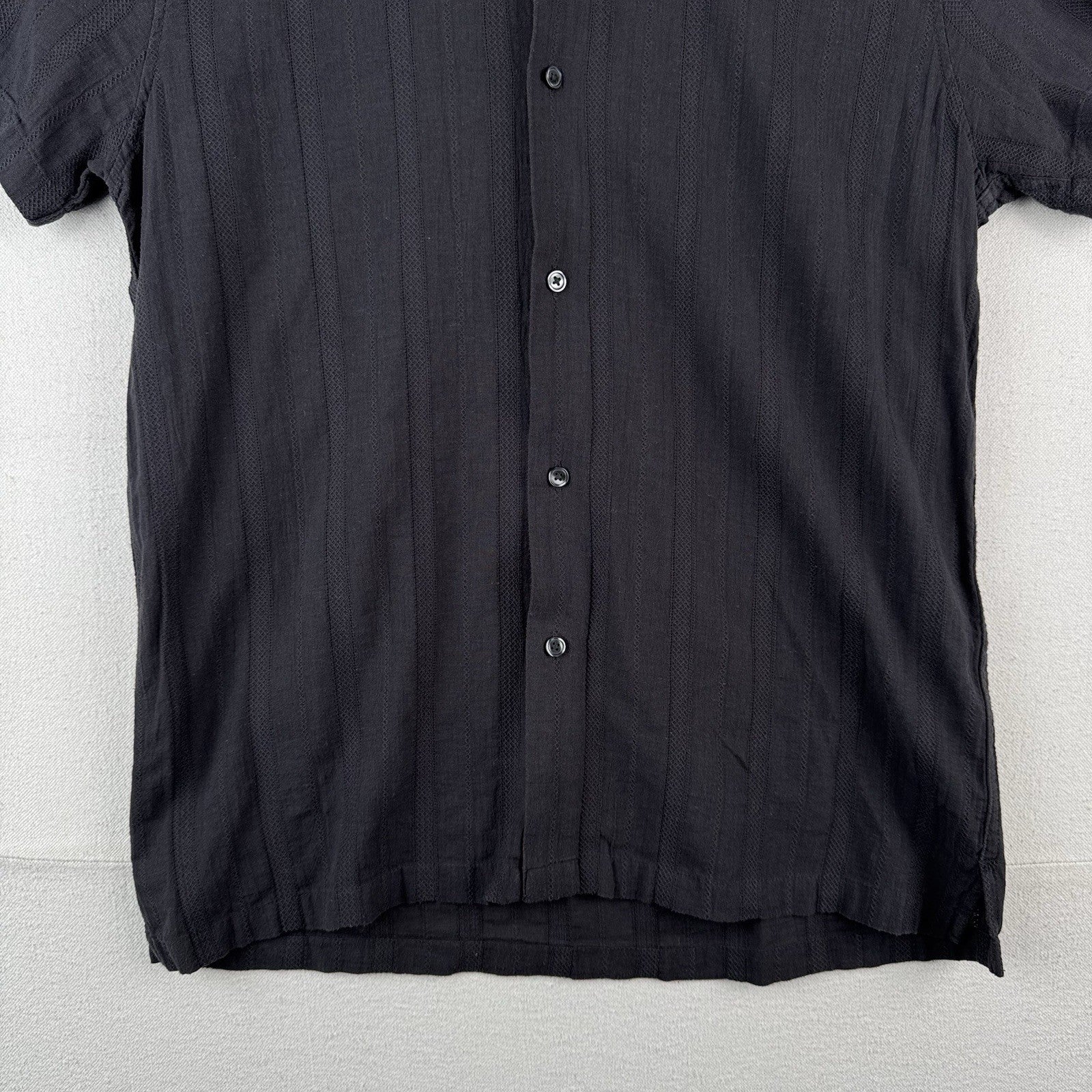 Abercrombie & Fitch Shirt Mens M Brown Lightweight Camp Collar Resort Shirt