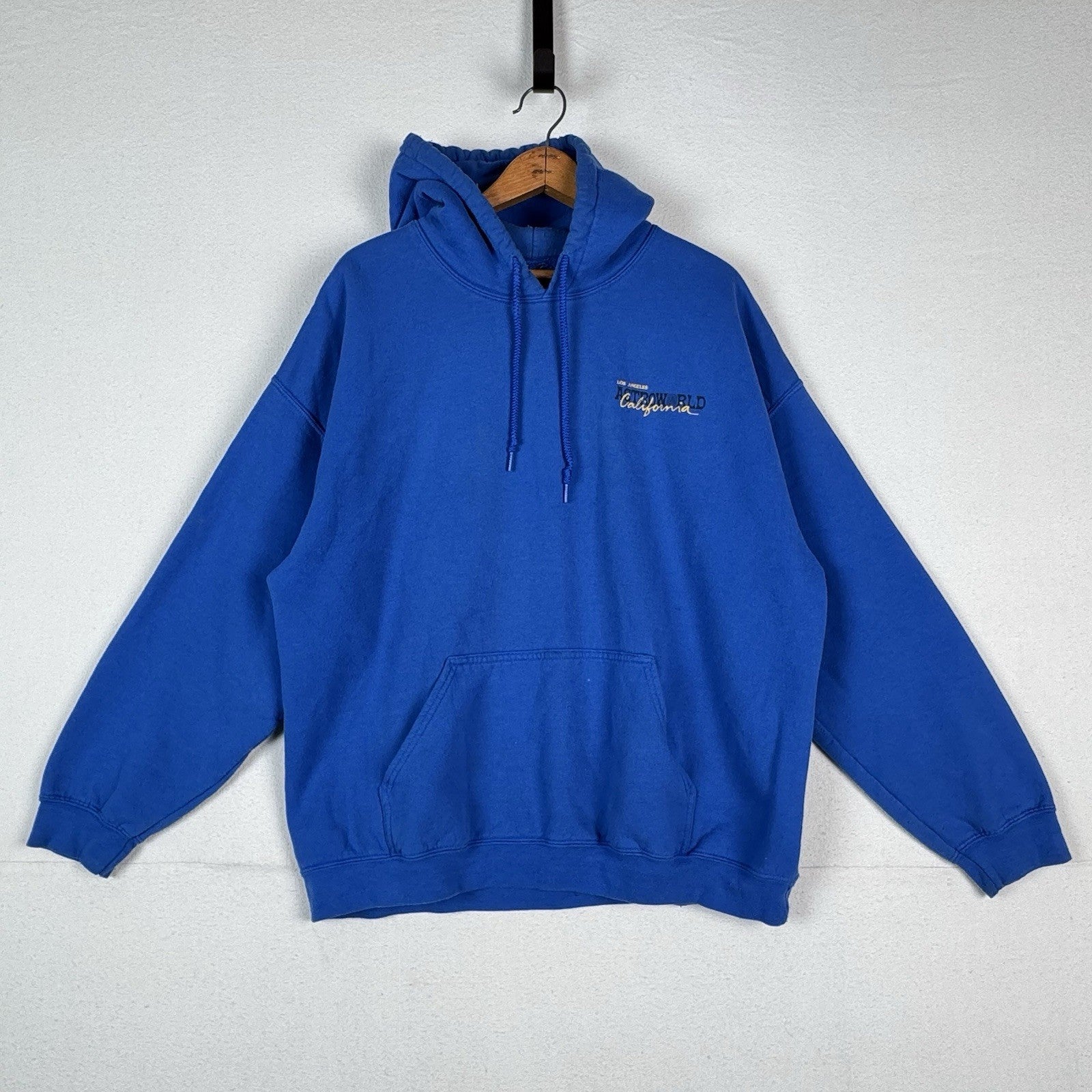 Travis Scott Astroworld 2019 LA The Forum Wish You Were Here Blue Hoodie Large
