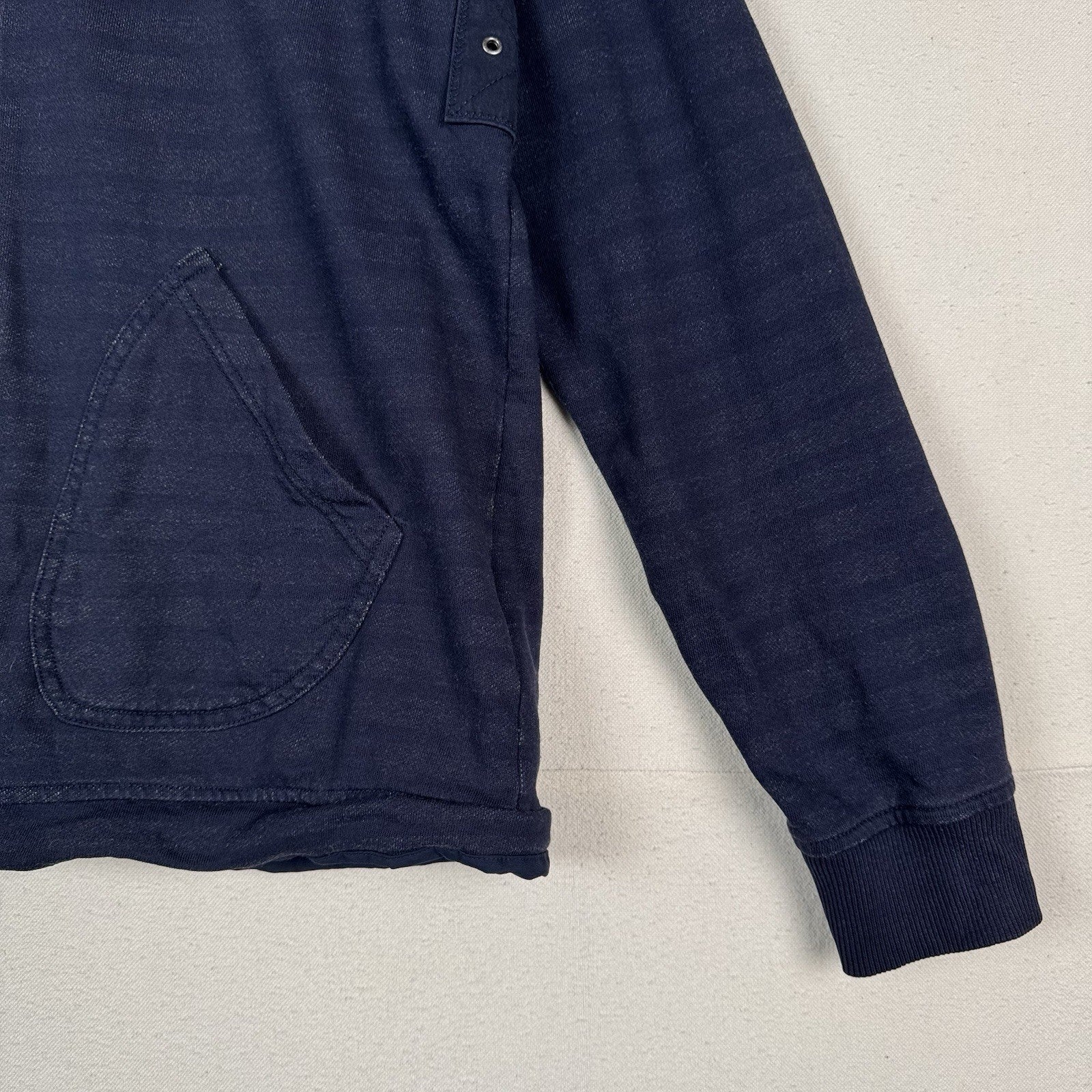 Tommy Hilfiger Navy Orange Women's Large Cotton Jacket Stowaway Hood