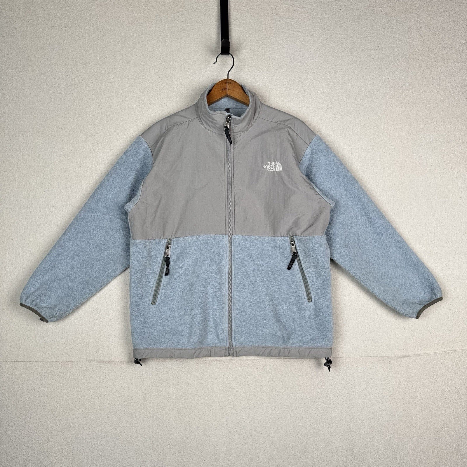 The North Face Youth X-Large XL Blue Gray Fleece Full Zip Jacket