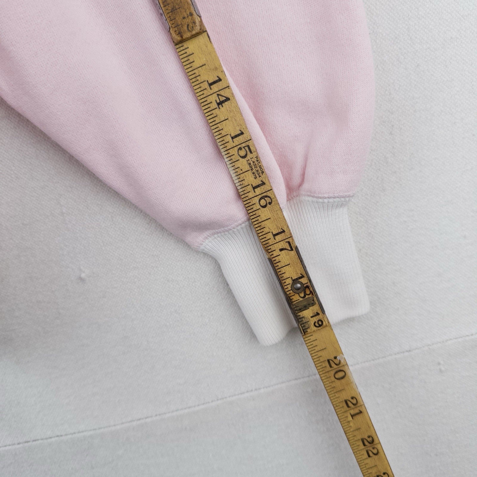 90s Ralph Lauren Womens Small Pink White Shawl Collar Fleece Pullover Sweatshirt