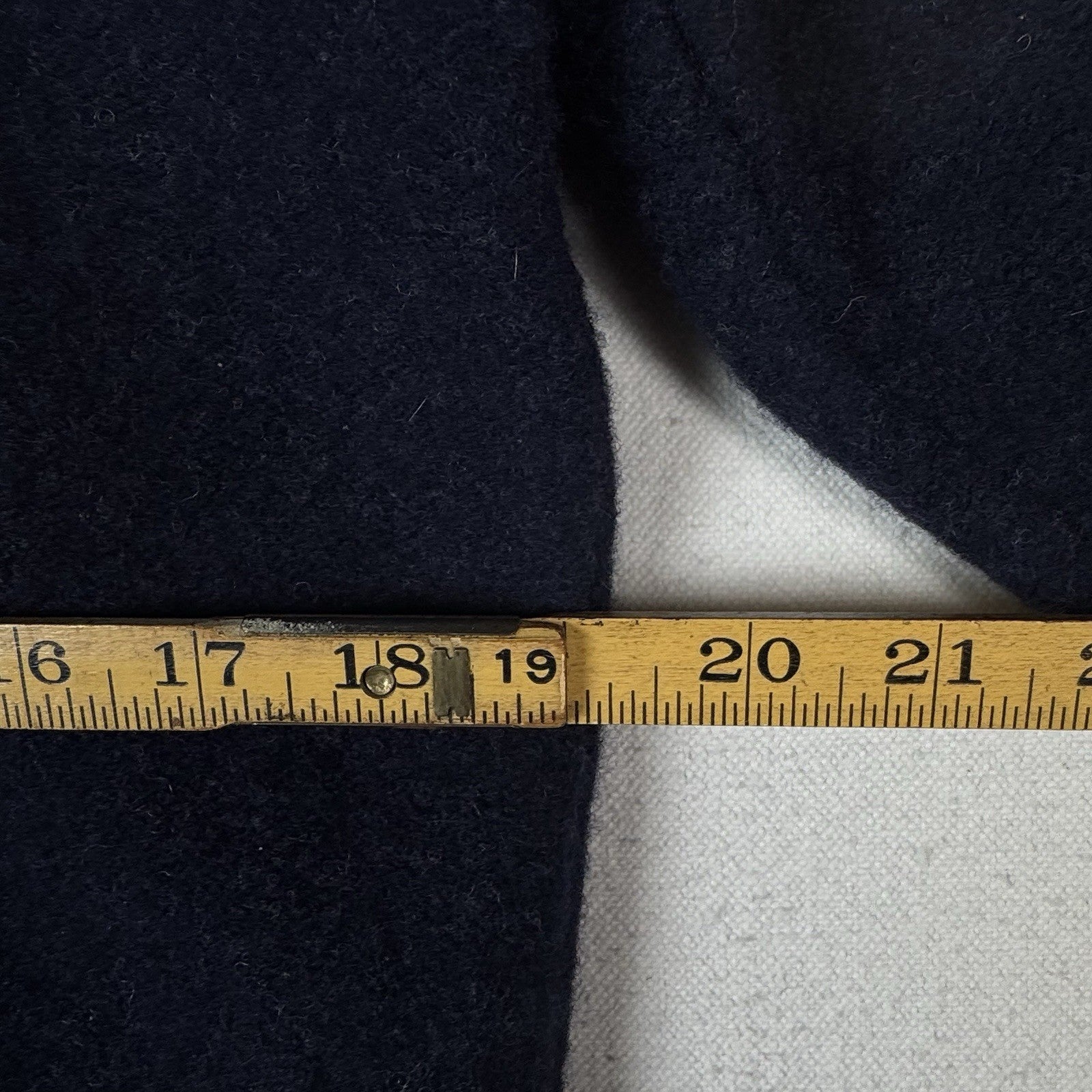 Polo Ralph Lauren 100% Lambswool Youth L Military Blue Sweater P2P:19” Welted*