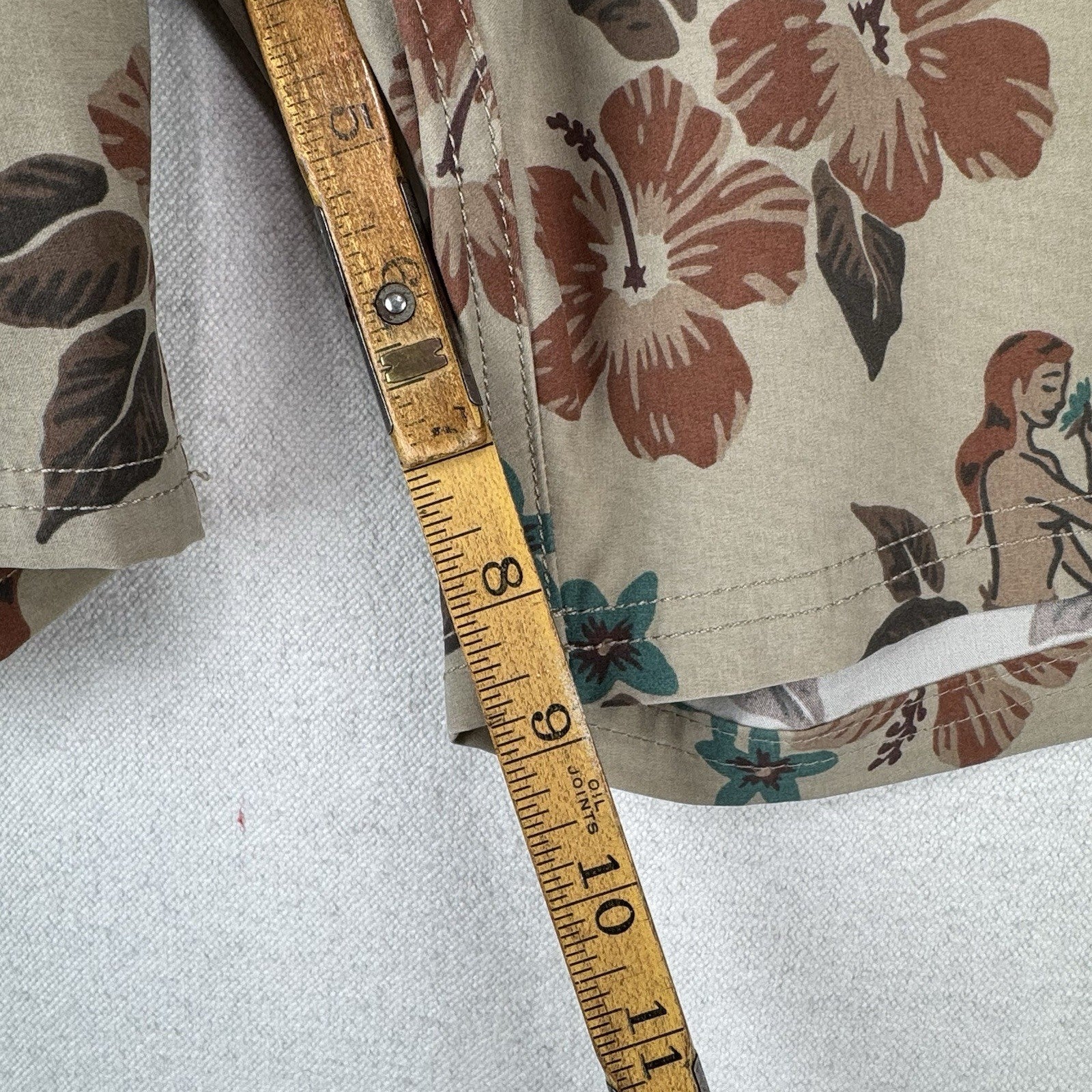 Katin Kaimana Hybrid Trunk Mens 36x9 Hawaiian Stretch Floral Board Shorts Swim