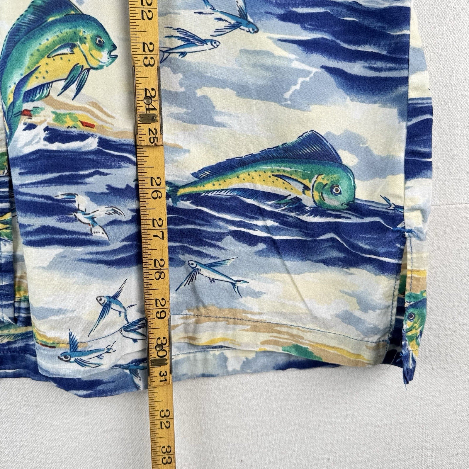 90’s Vtg Kahala Sportfish Marlin Hawaiian Short Shirt Sleeve Mens XL Made Hawaii
