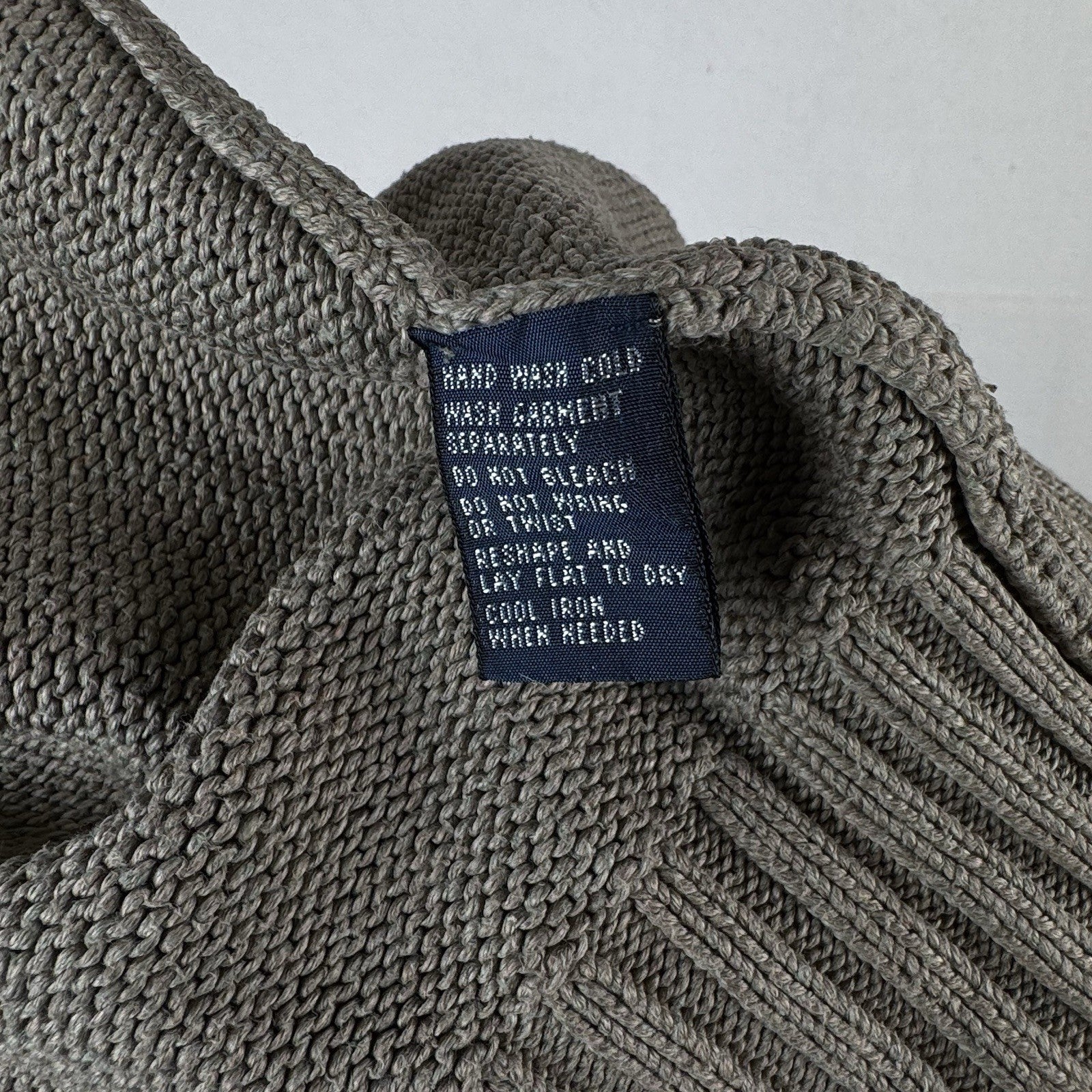 90’s Vintage Polo Ralph Lauren Sweater Men’s Large Khaki Beige Knit Pullover
