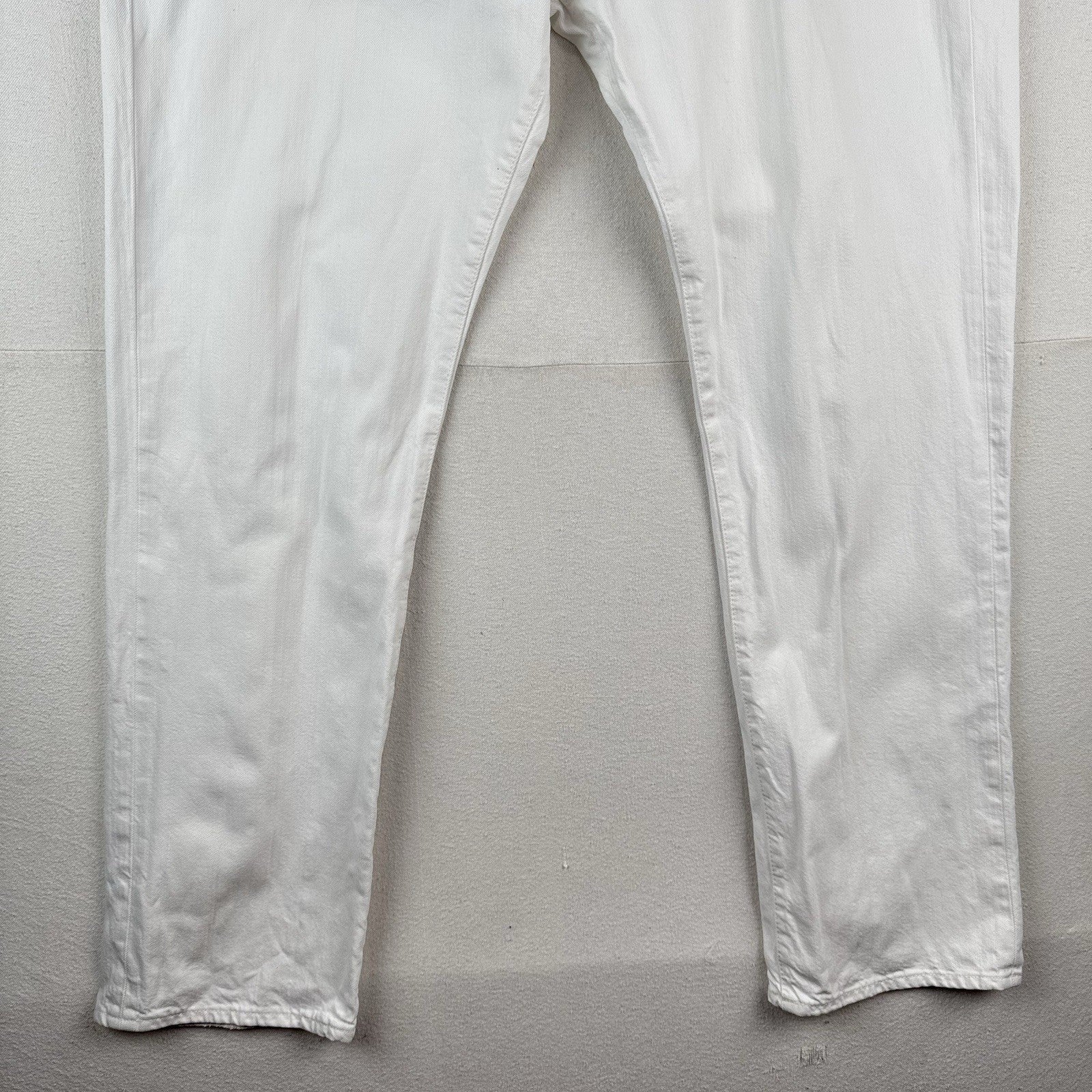 Polo Ralph Lauren Hampton Relaxed Straight 44Tx36 Tall White Denim Jeans
