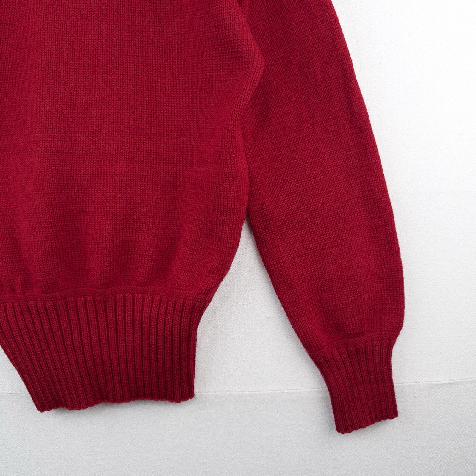 40’s Vintage Milwaukee Sporting Goods Wool V Neck Sweater Red 38