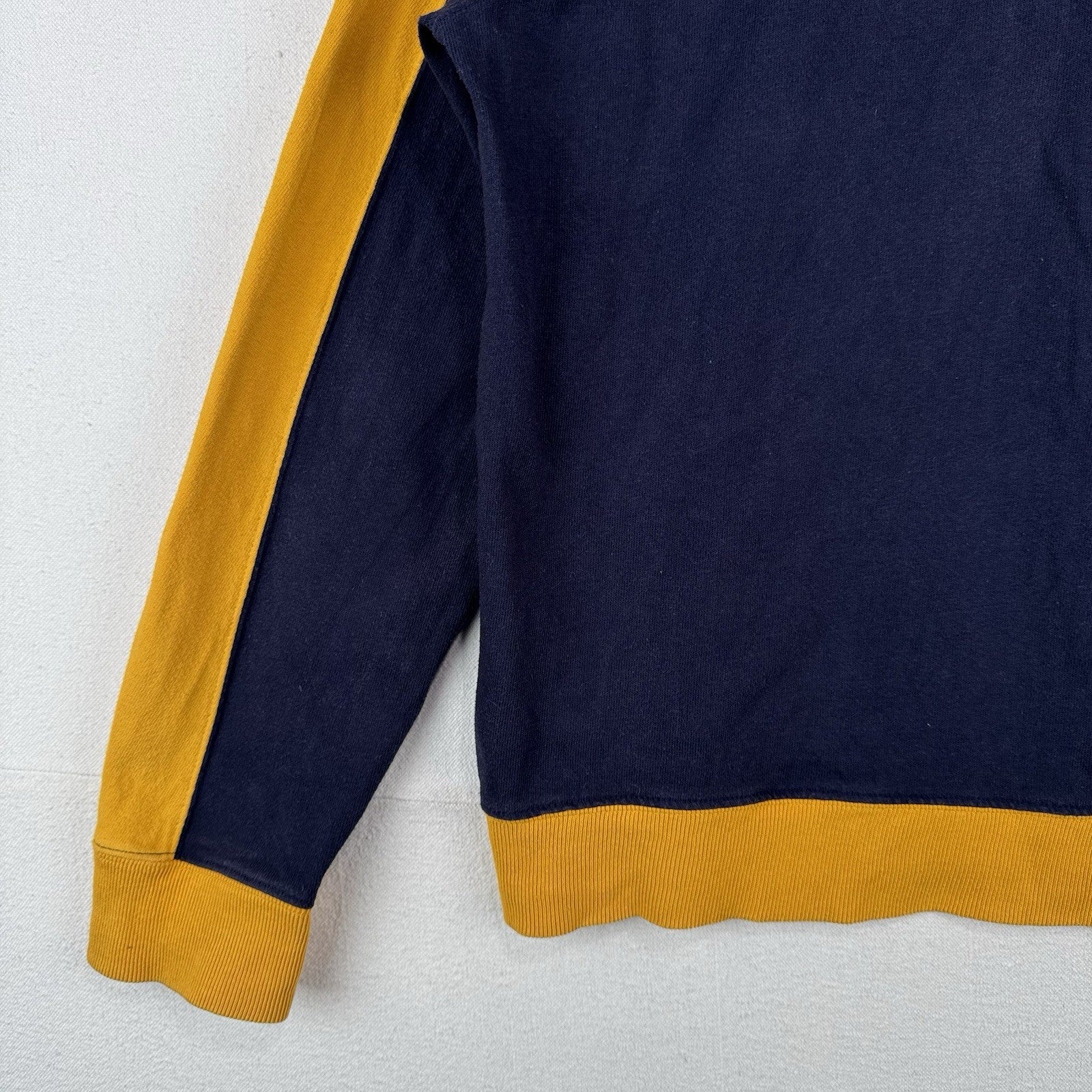 90’s Vtg Ralph Lauren Polo Jeans Co Men’s L Sweatshirt Blue Yellow Made In USA