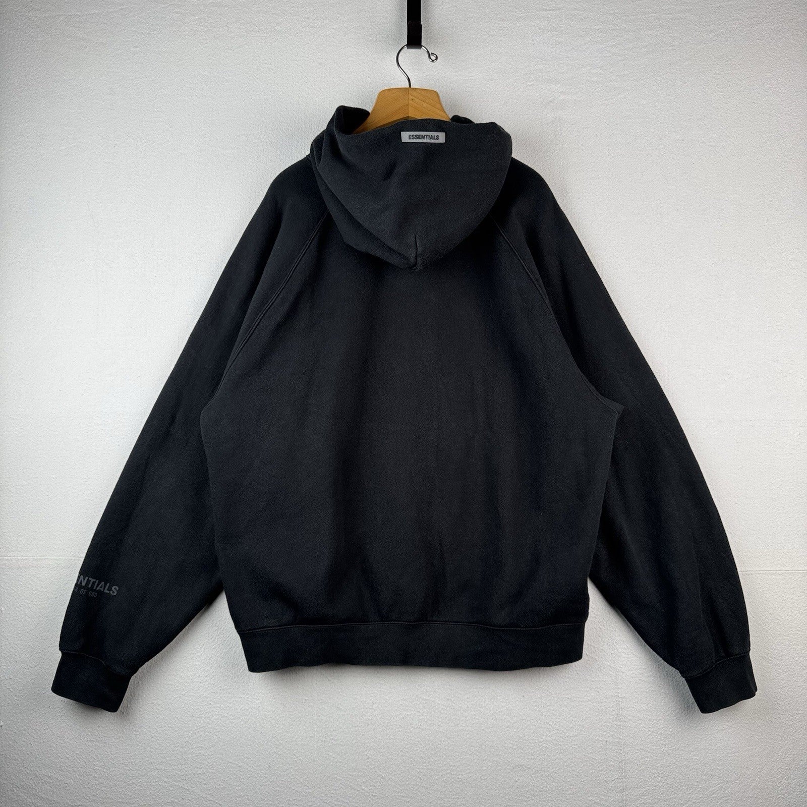 Essentials Fear of God Sweatsuit Mens Black Tracksuit Hoodie XL / Sweatpants 2XL