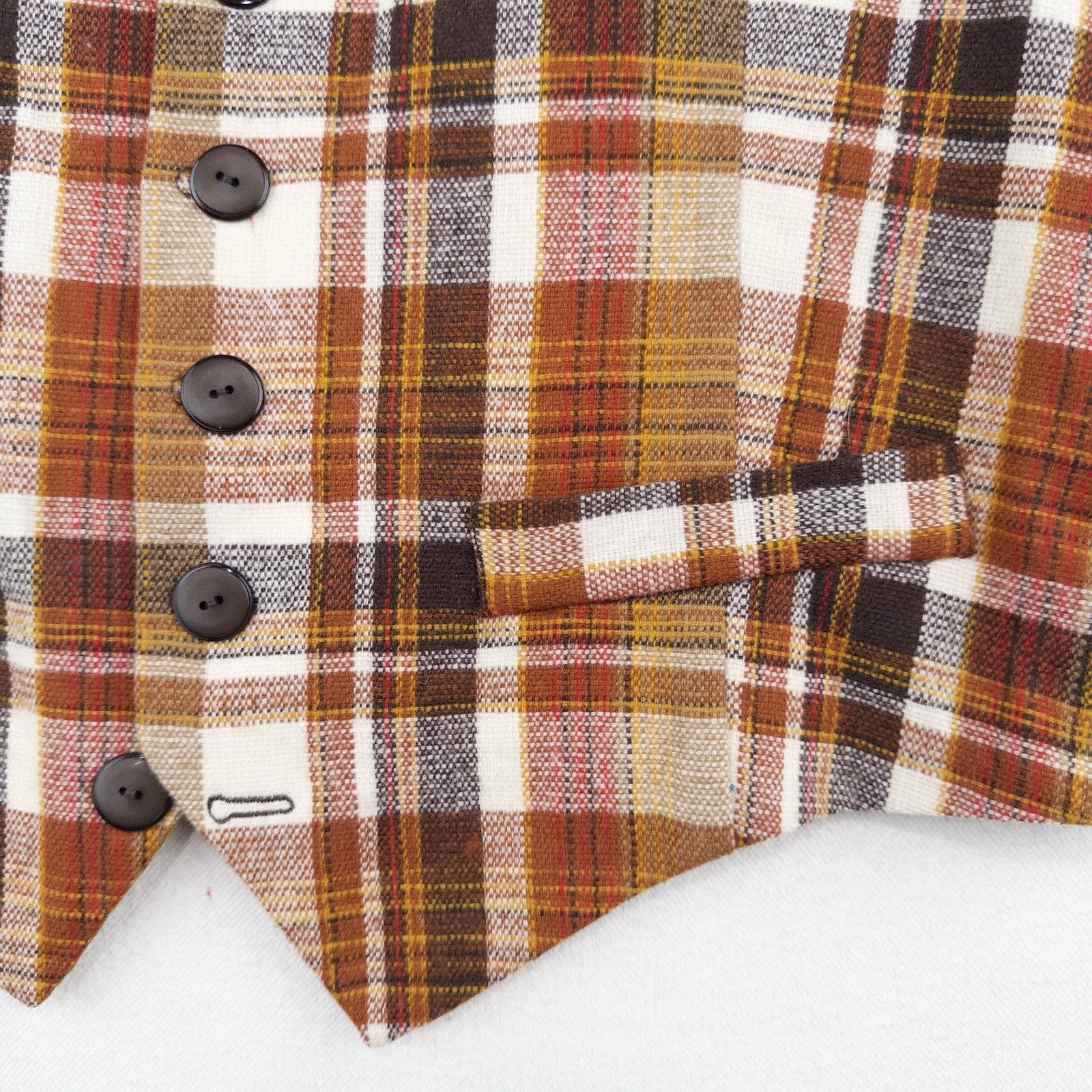 70’s Vtg Pendleton Vest Men’s 38 Medium Tartan Plaid Wool Vest Autumn Madras