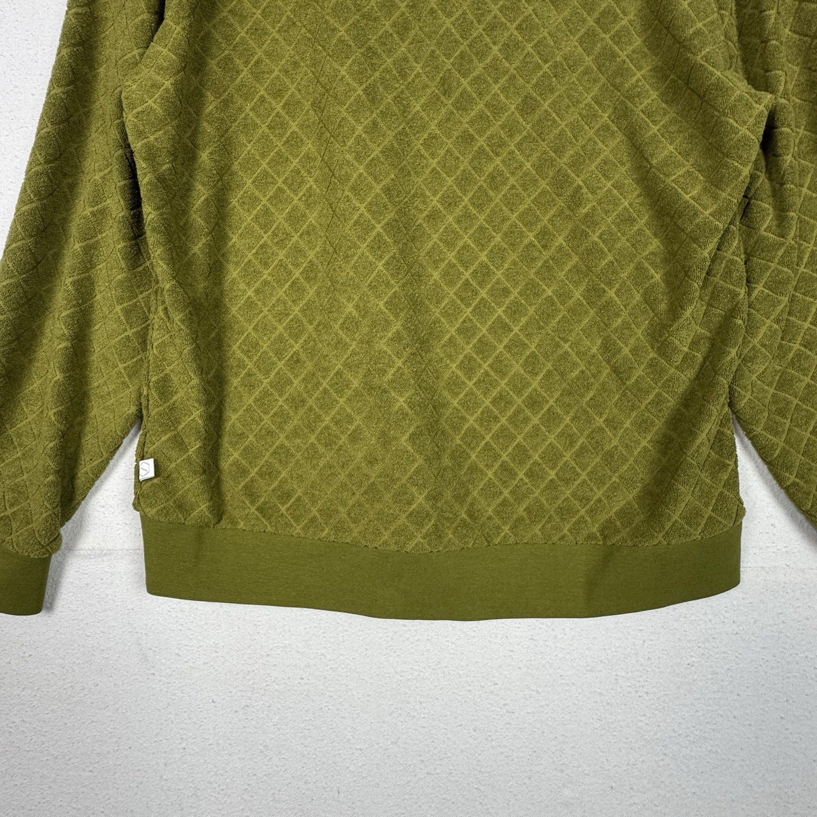 Urban Outfitters Standard Cloth Terry Sweater Pullover Moss Green Textured Sz M