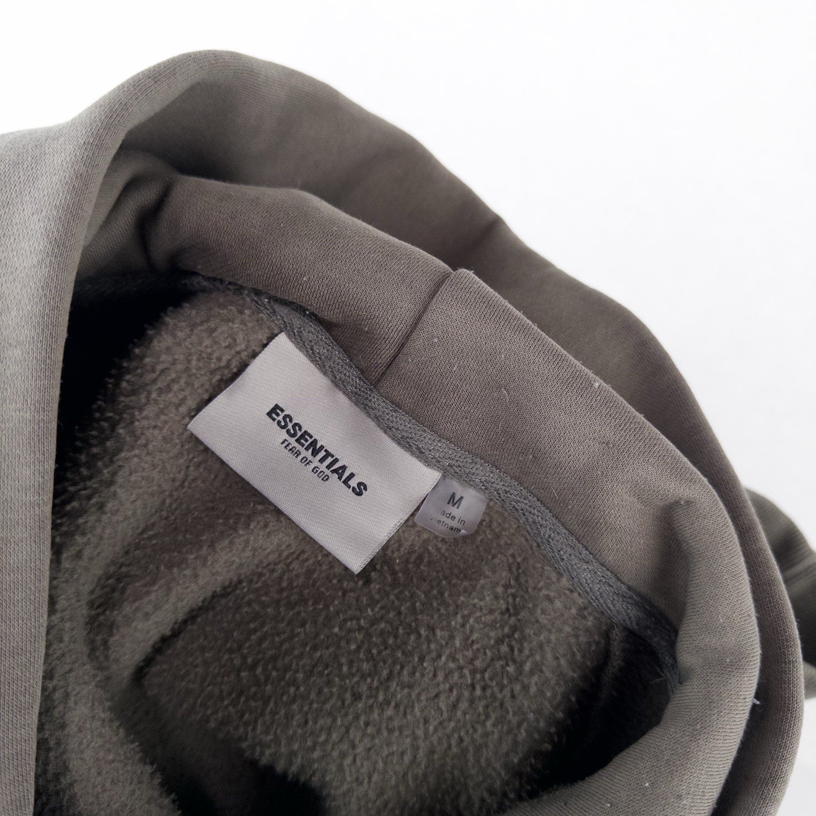 2020 Fear of God ESSENTIALS Hoodie Taupe Cement M 100% Cotton Sweatshirt FOG