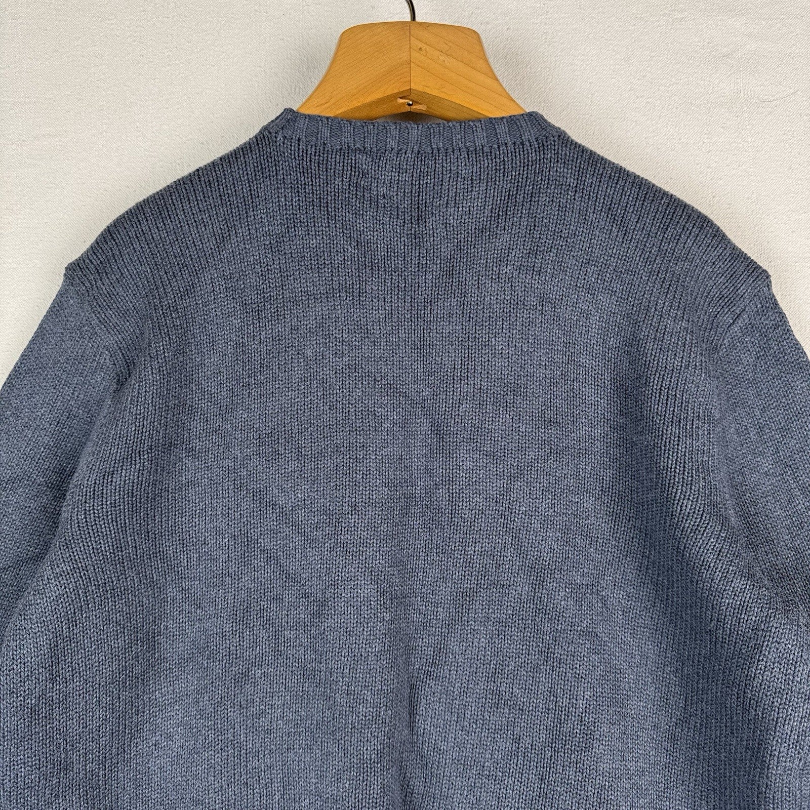 90’s Vintage Polo Ralph Lauren Sweater Men’s XL Light Blue Knit Pullover