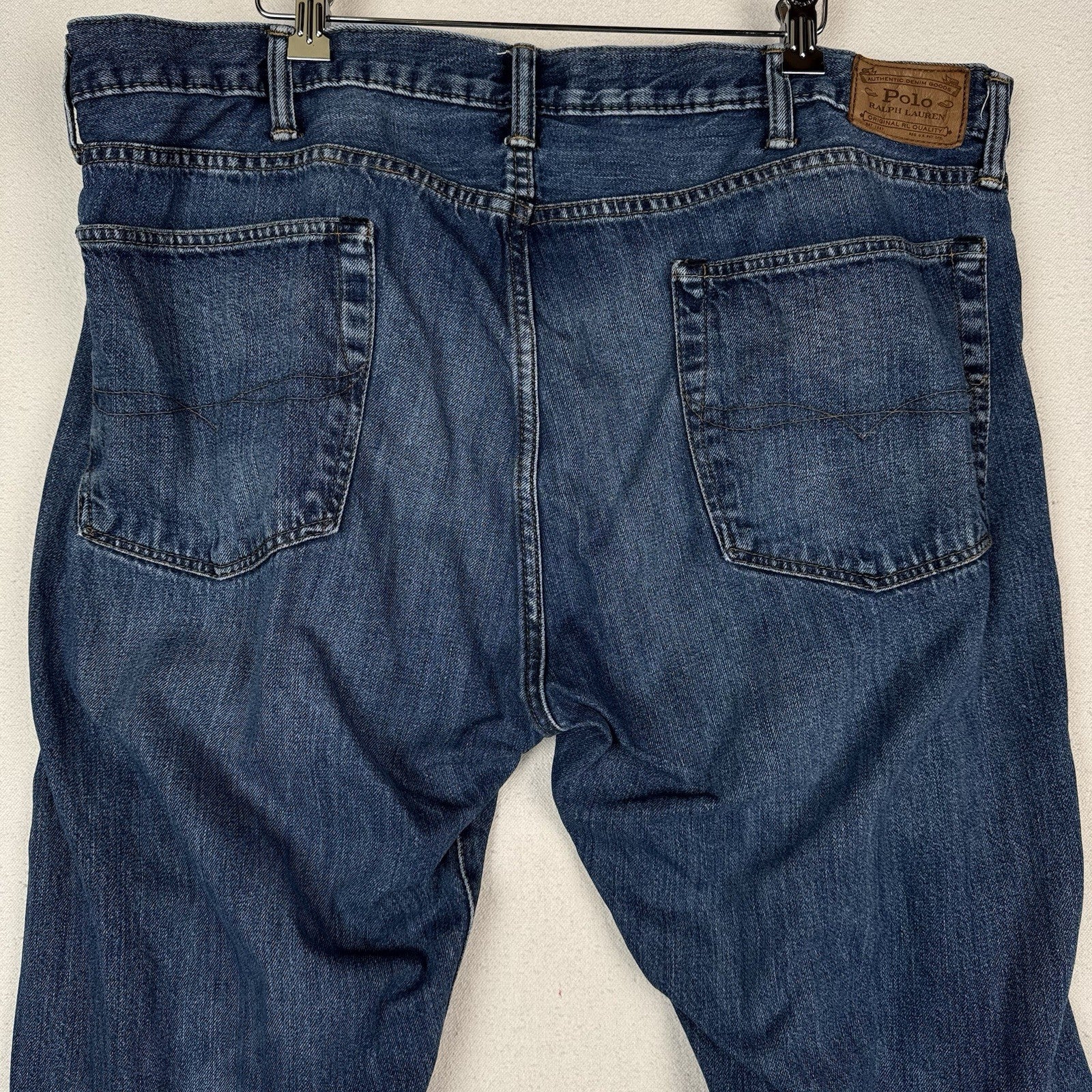 Polo Ralph Lauren Varick Jeans Mens 40x32 Blue Denim Slim Straight Leg Pants