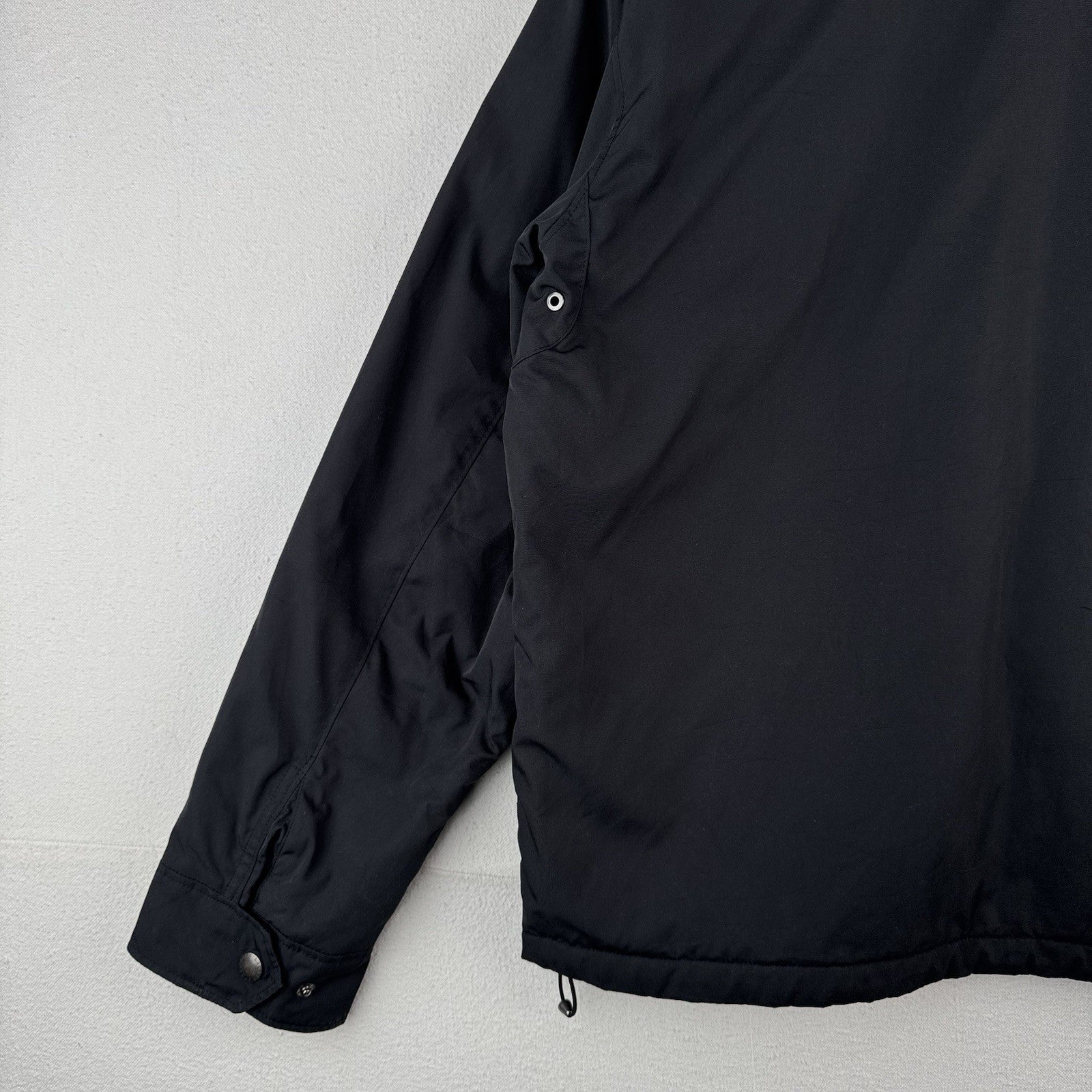 Polo Ralph Lauren Harrington Jacket Mens XL Black Insulated Stowaway Hood