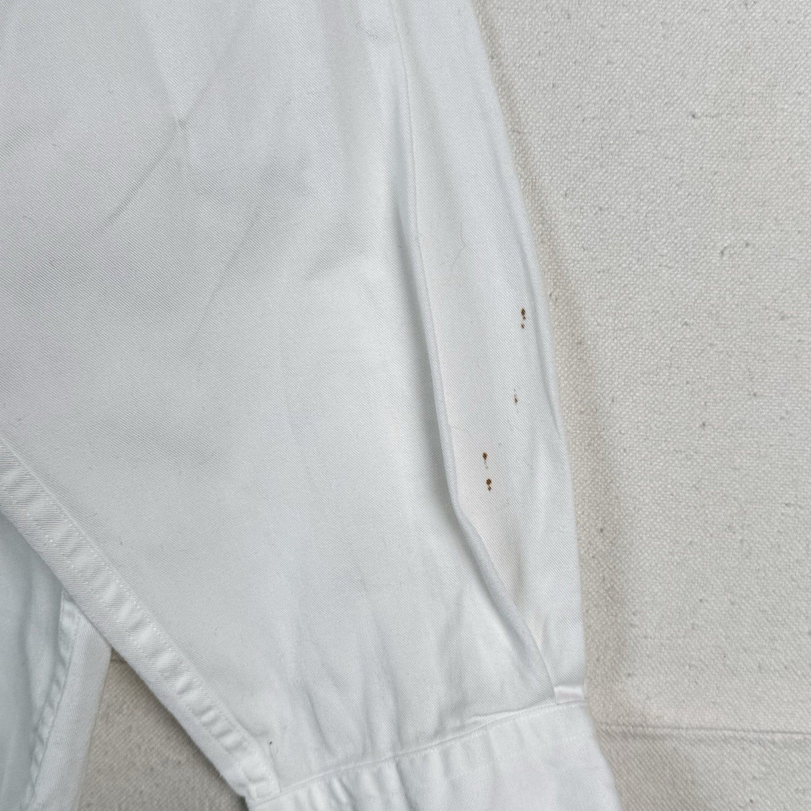 Vtg Polo Ralph Lauren Postboy Shirt Men’s XL White Cotton Band Collar Old Money