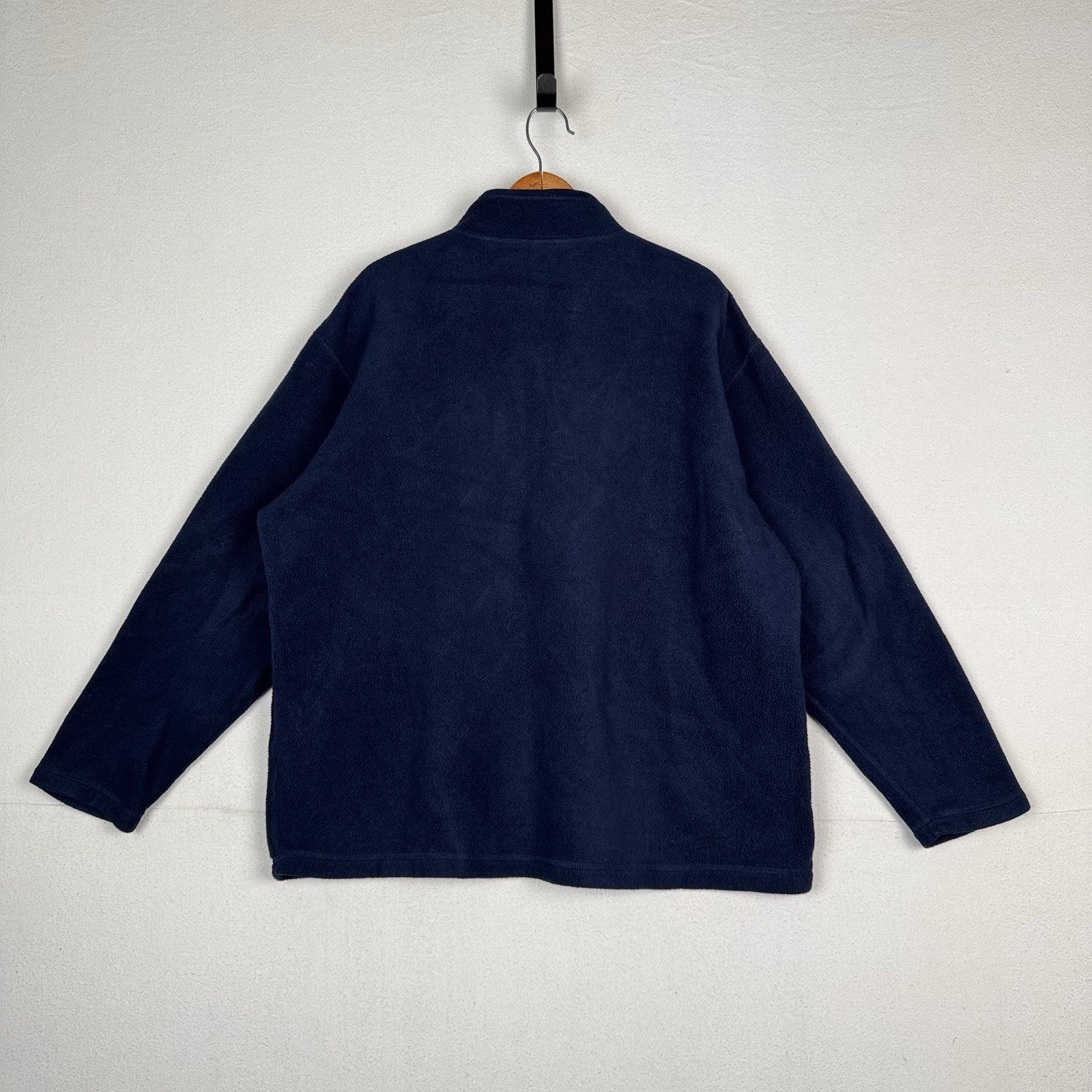 Vintage 90s Polo Sport Ralph Lauren 1/4 Zip Jacket Mens XL Blue Fleece Spellout