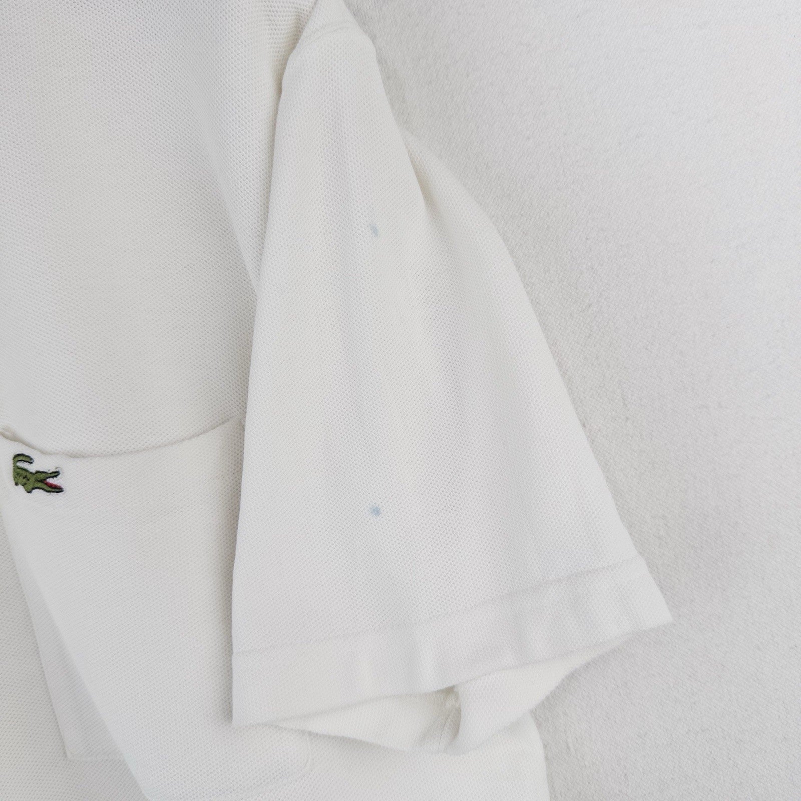 80’s Vtg Lacoste White Pique Knit Short Sleeve Crewneck T-Shirt Men’s M