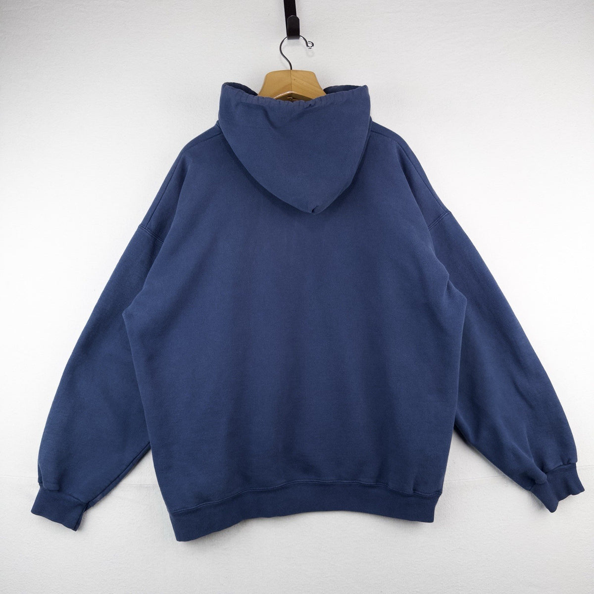 90’s Vtg Hampton University Heavyweight Hoodie Men's XL Blue HBCU *Read