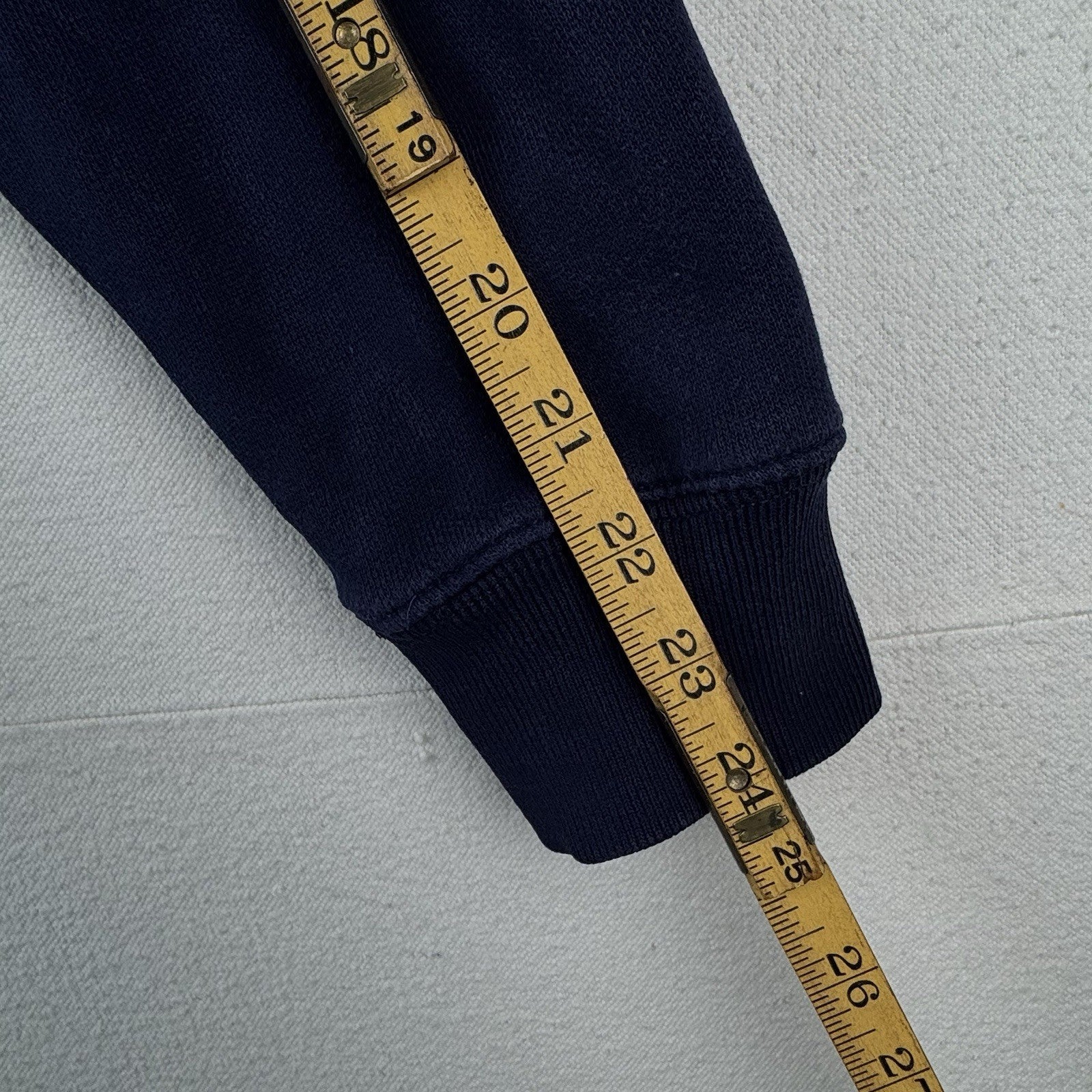 Vintage Polo Ralph Lauren Men’s Small Hoodie 1/4 Zip English Logo Blue *Read