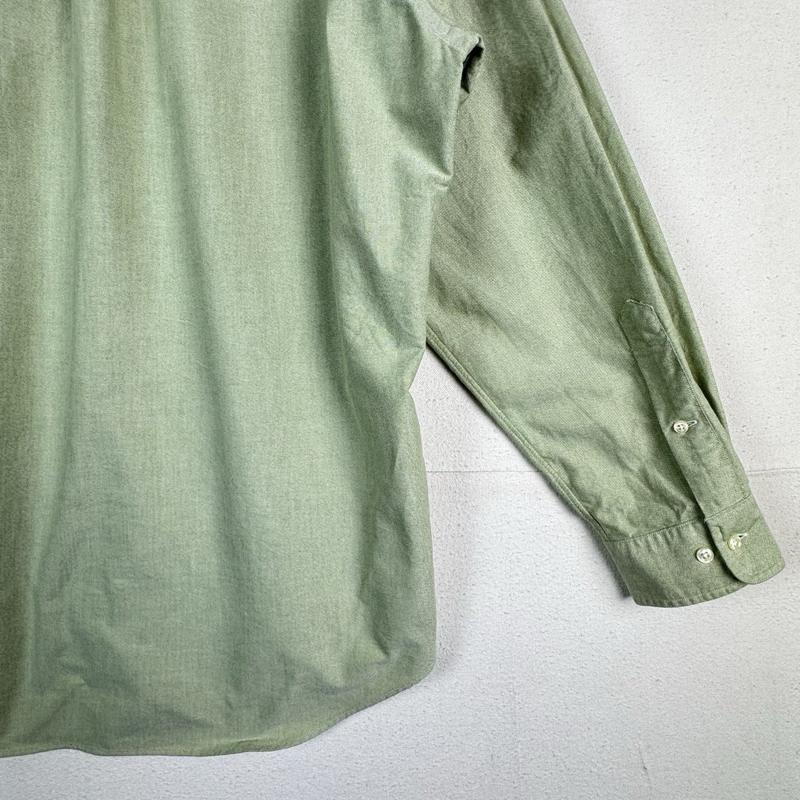 Polo Ralph Lauren Yarmouth Cotton Oxford Long Sleeve Shirt 17 34/35 Green