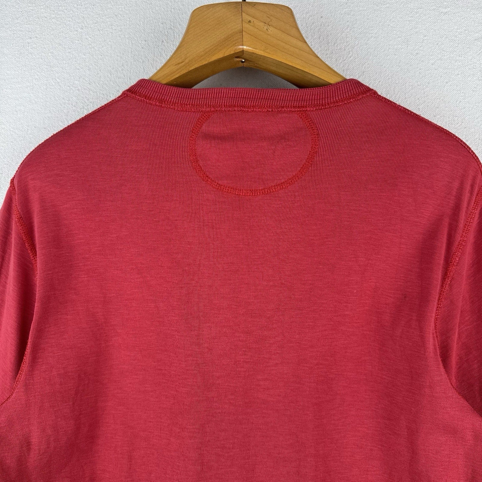 Vintage Polo Outfitters Ralph Lauren Red Cotton Henley Shirt Men’s M *Read
