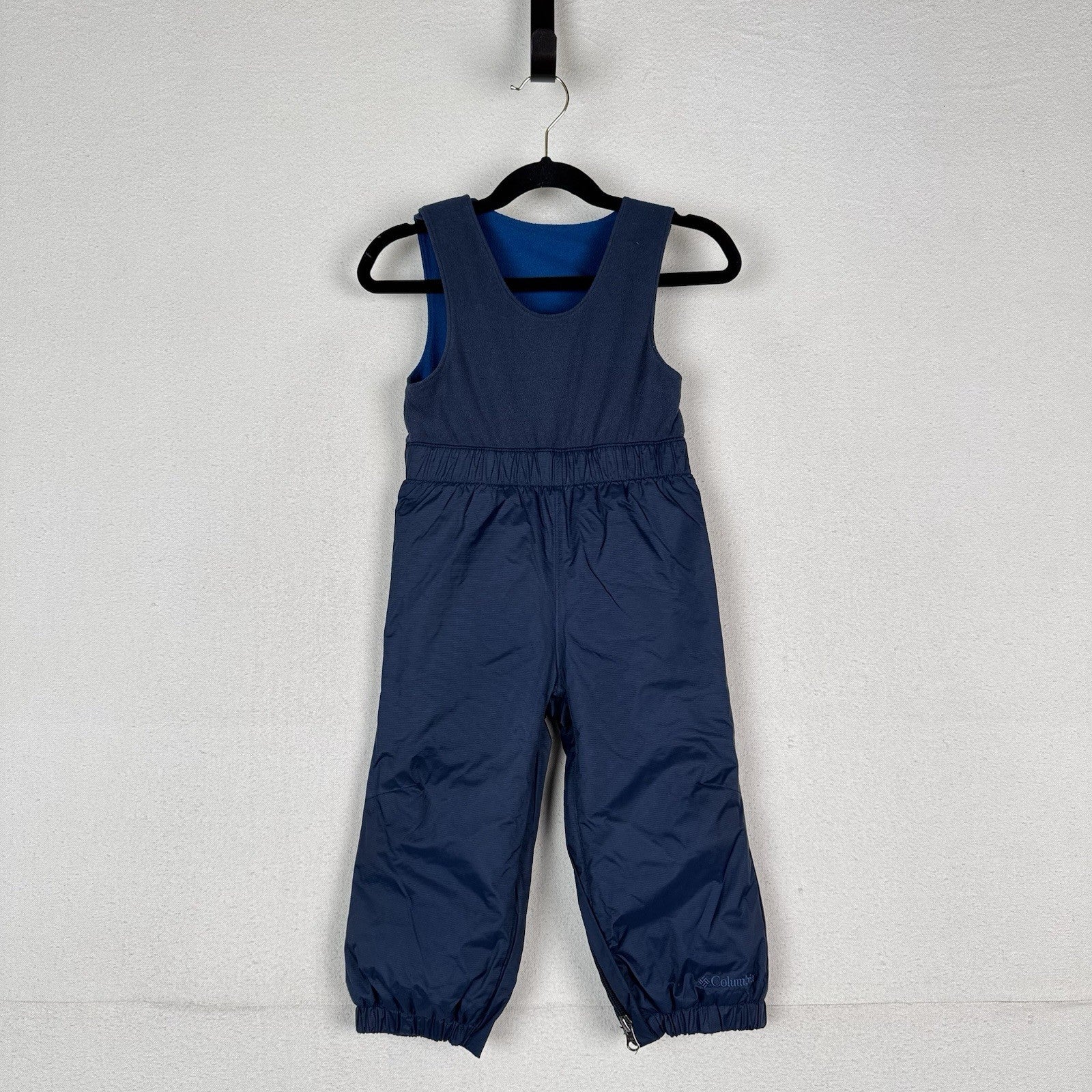 Columbia Pants Toddler 2T Navy Buga Bib Snow Ski Winter Waterproof Leg Zip